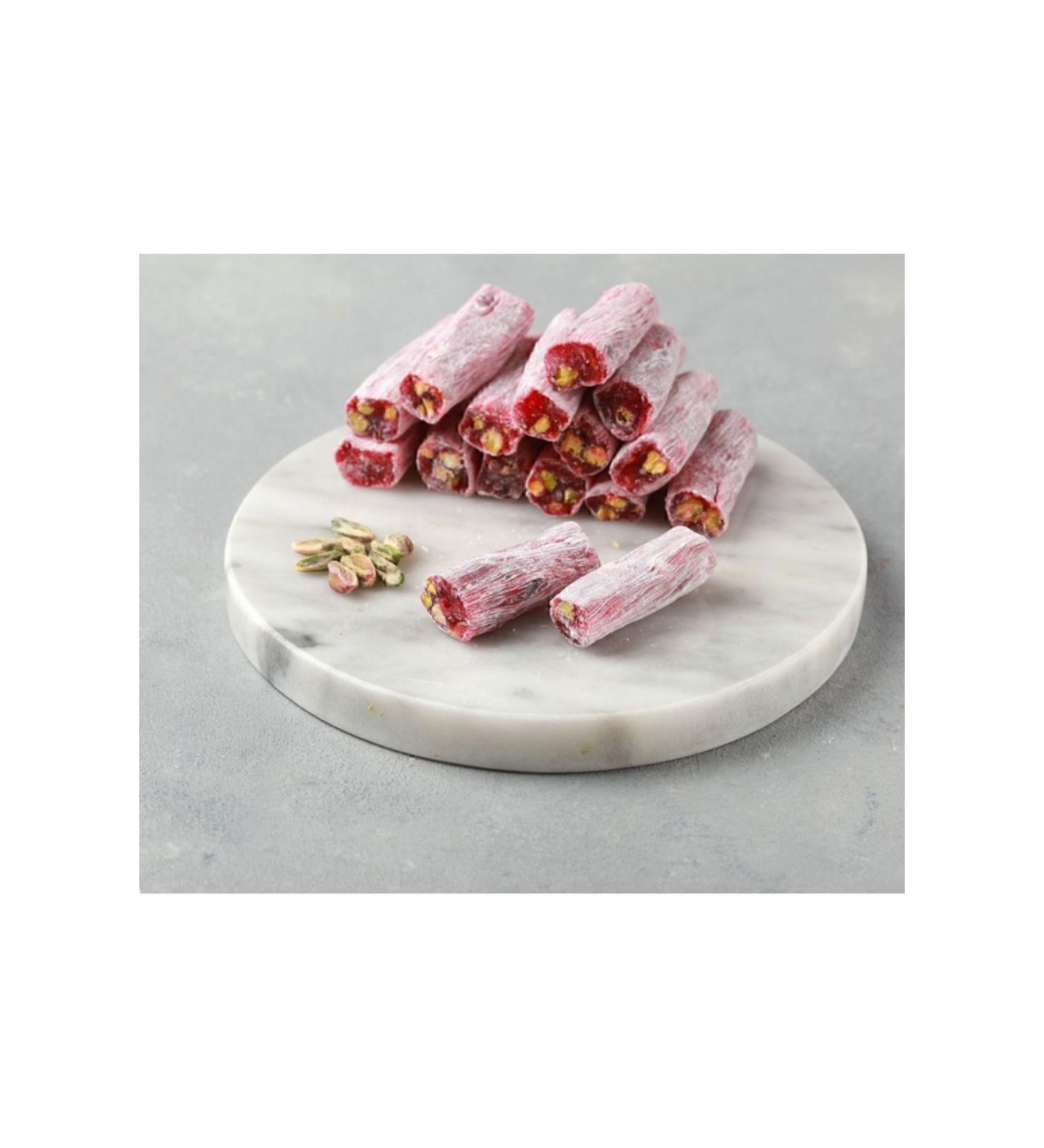 Fitil Pistachio Pomegranate Turkish Delight 200 grams (PRODUCED FROM 100% BEET SUGAR) - Buy Online on GoSupps.com