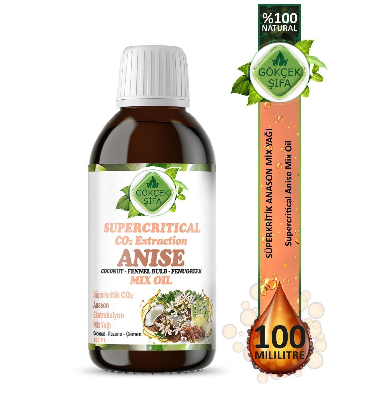 Gokcek Healing Anise Supercritical Mix Oil 100 ml (ANISE SUPERCRITICAL MIX OIL) - Buy Online on GoSupps.com