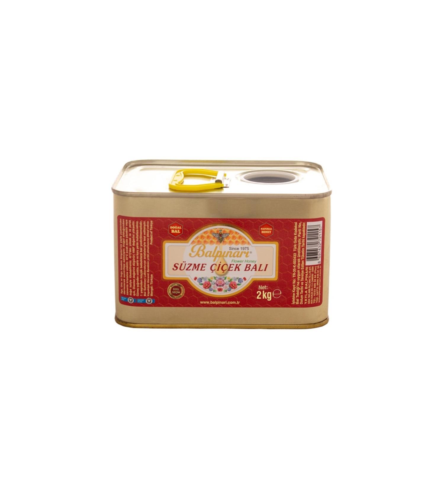 YAYLA BALPINARI Balp nar Pure Flower Honey (PET FLASK / TIN) 2 Kg