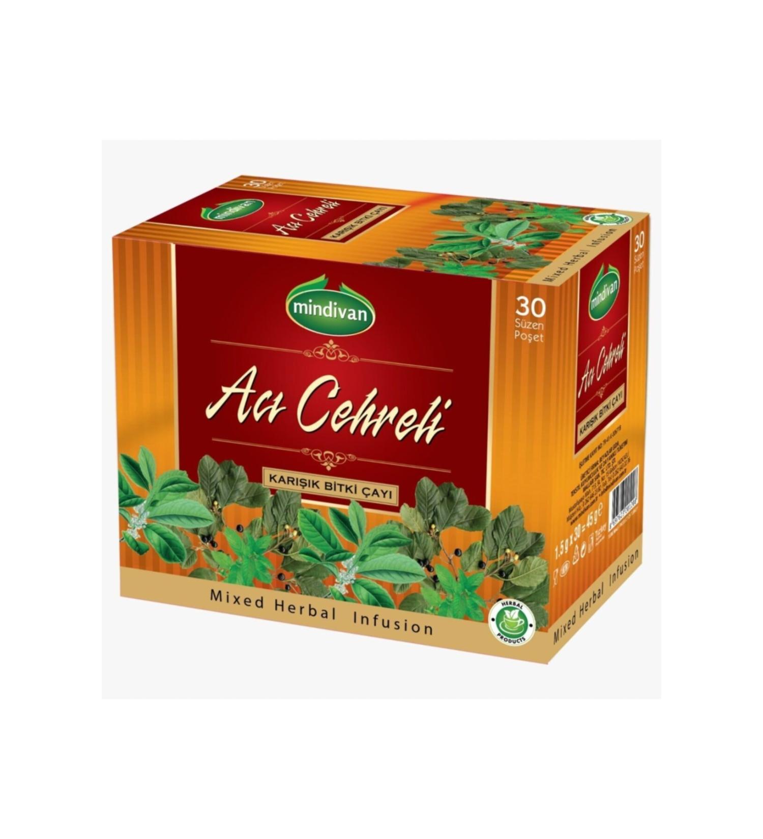 Mindivan Bitter Faced Mixed Herbal Tea 30 Filter Bags