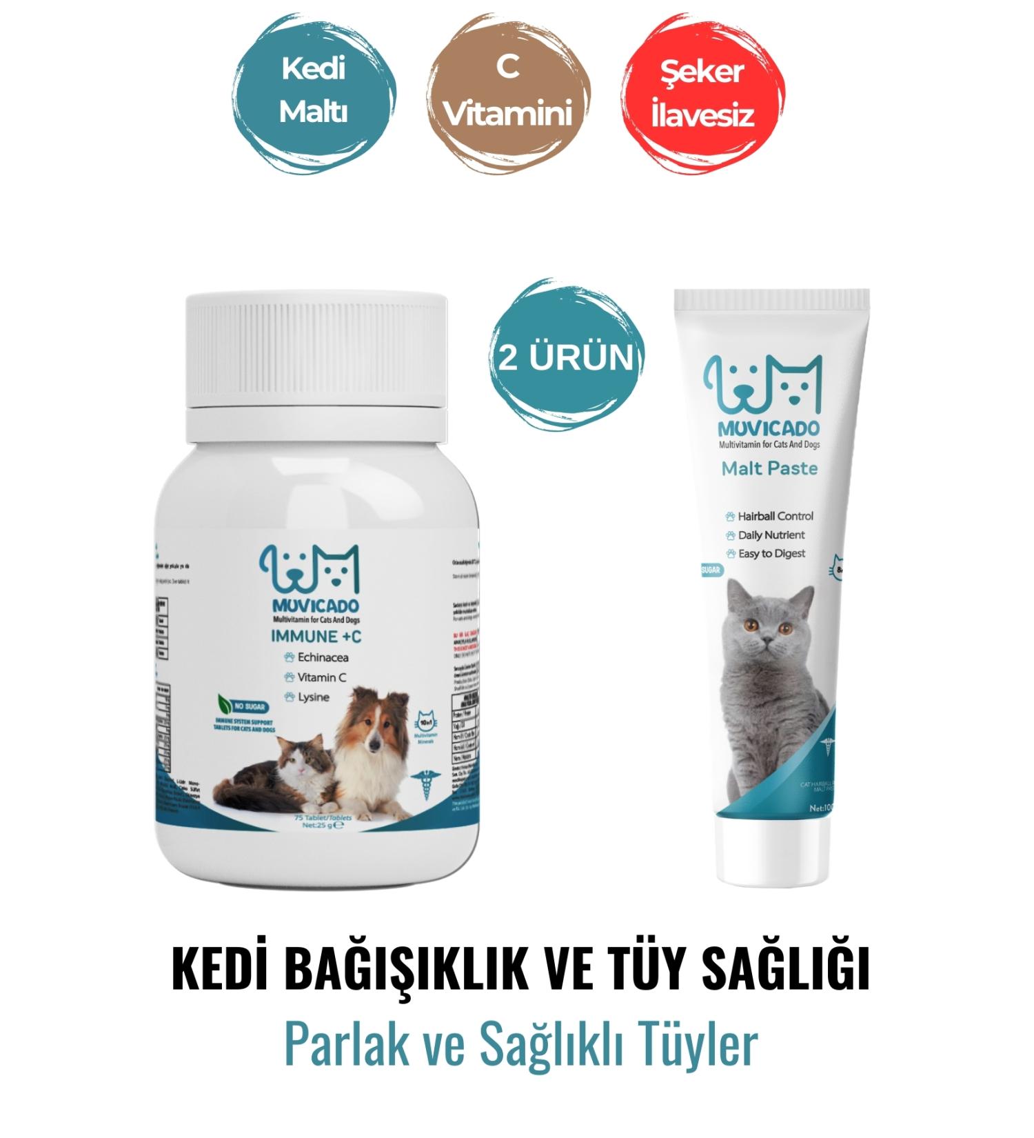 muvicado Cat Vitamin C Tablet - Fish Oil with EPA and DHA - Salmon Oil