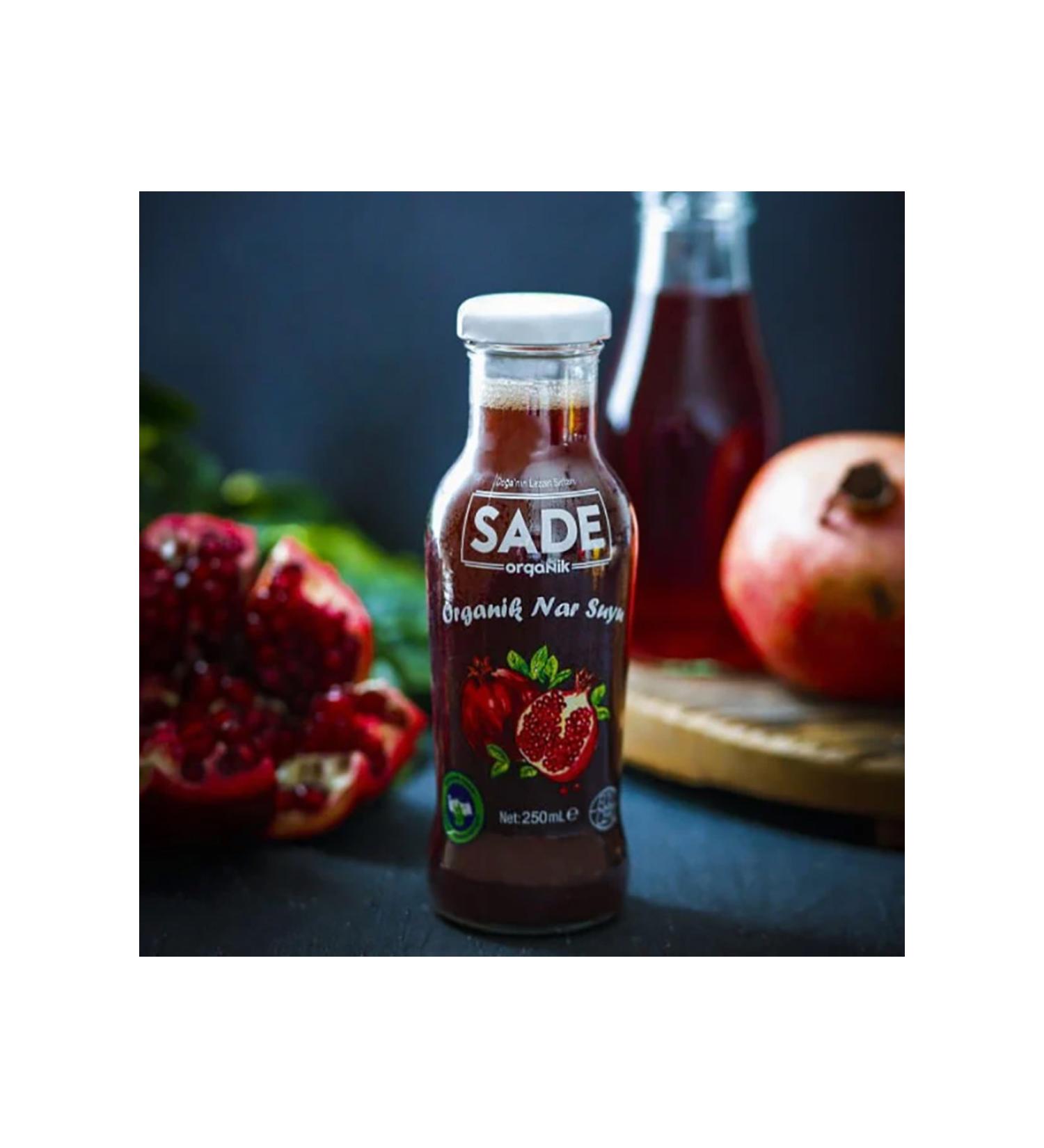 SADE Organic X 2 Bottles Pomegranate Juice 250 ml