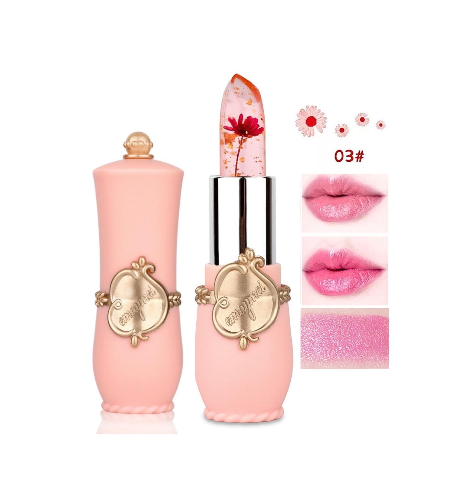 vipcheap No3 Floral Lipstick Long Lasting Lip Balm Moisturizing Effective Lip Gloss Lipstick - Buy Online on GoSupps.com