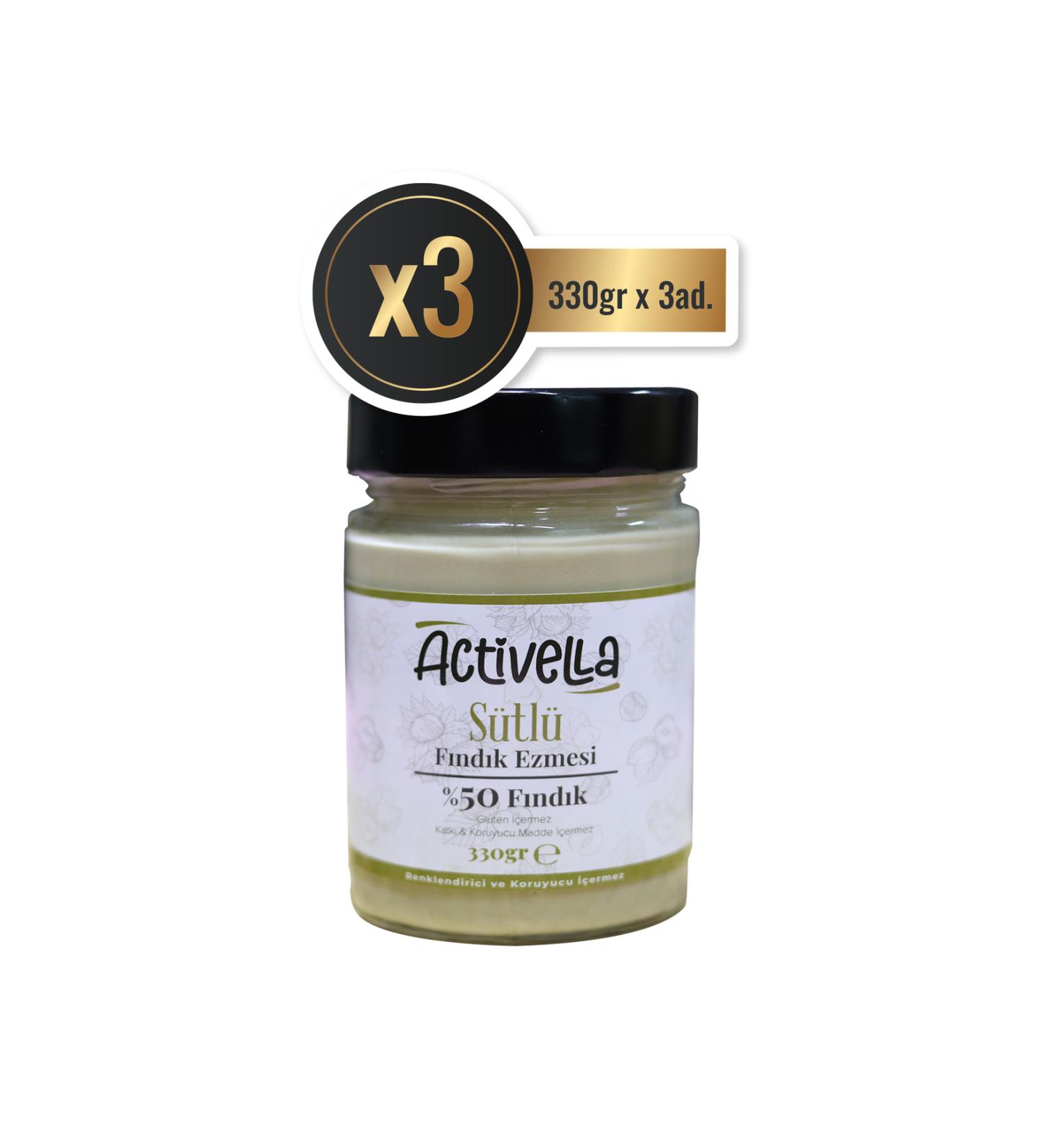 Activella Milk Hazelnut Paste 330gr P Hazelnut X3
