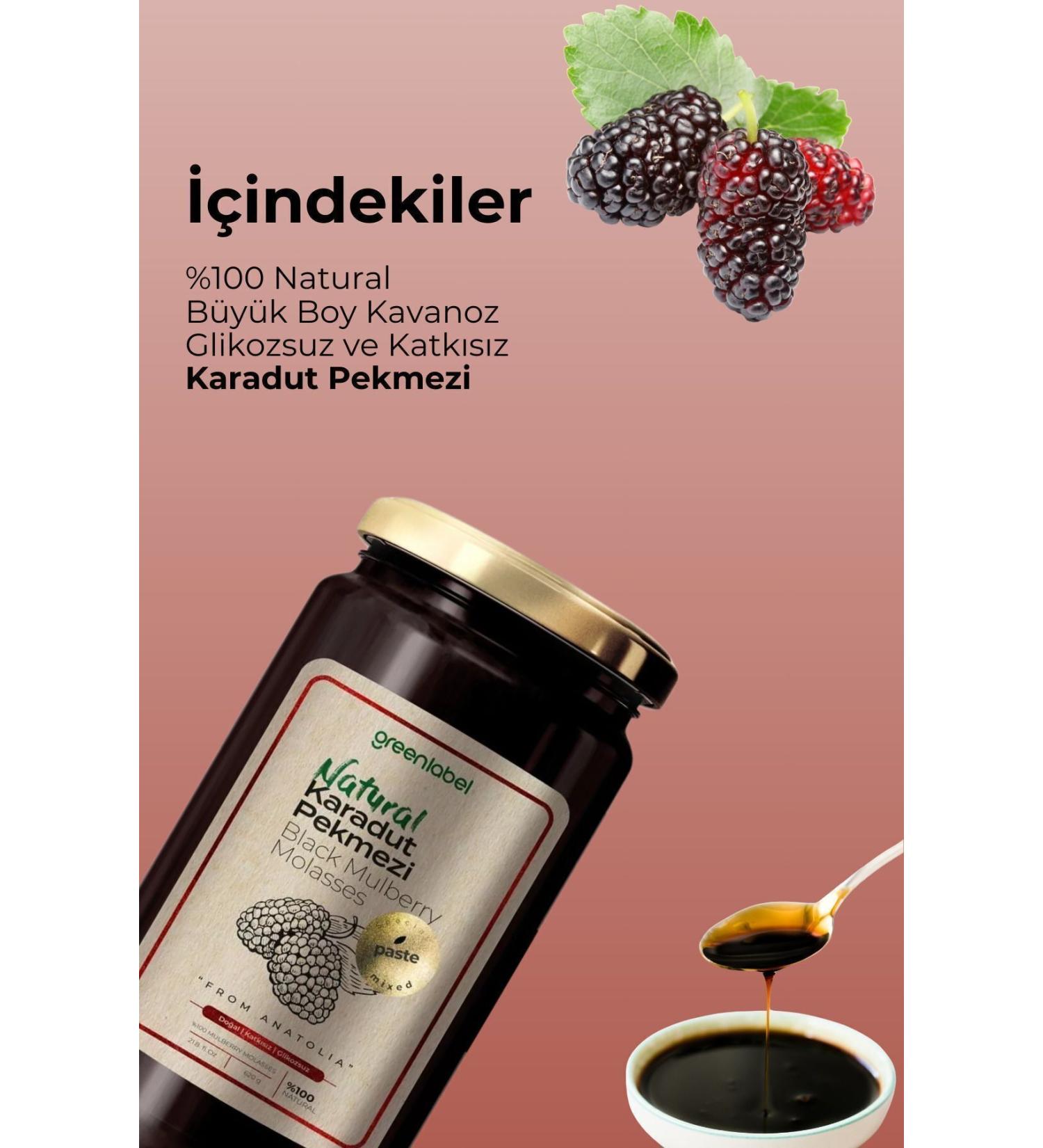 Green Label Greenlabel Natural Black Mulberry Molasses 620 Gr - Buy Online on GoSupps.com