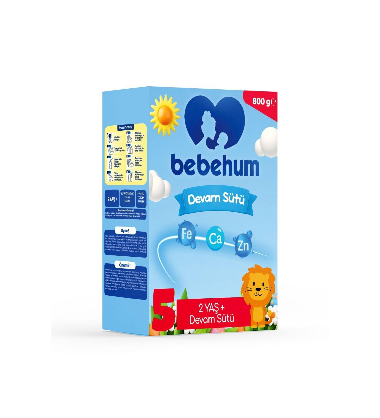 bebegen Bebehum 5 Follow-On Milk 800 Gr 2 Years+ - Buy Online on GoSupps.com