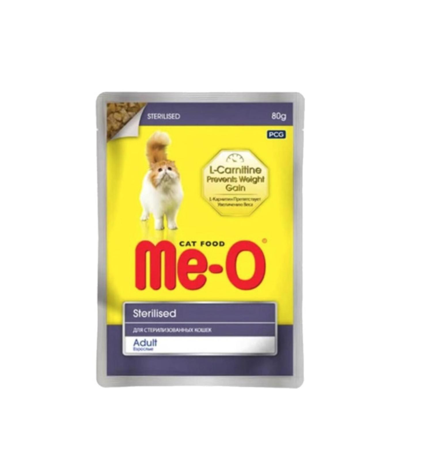 me-o Meo Chicken Sterilized Cat Pouch Food 80 Gr X 12 Pieces