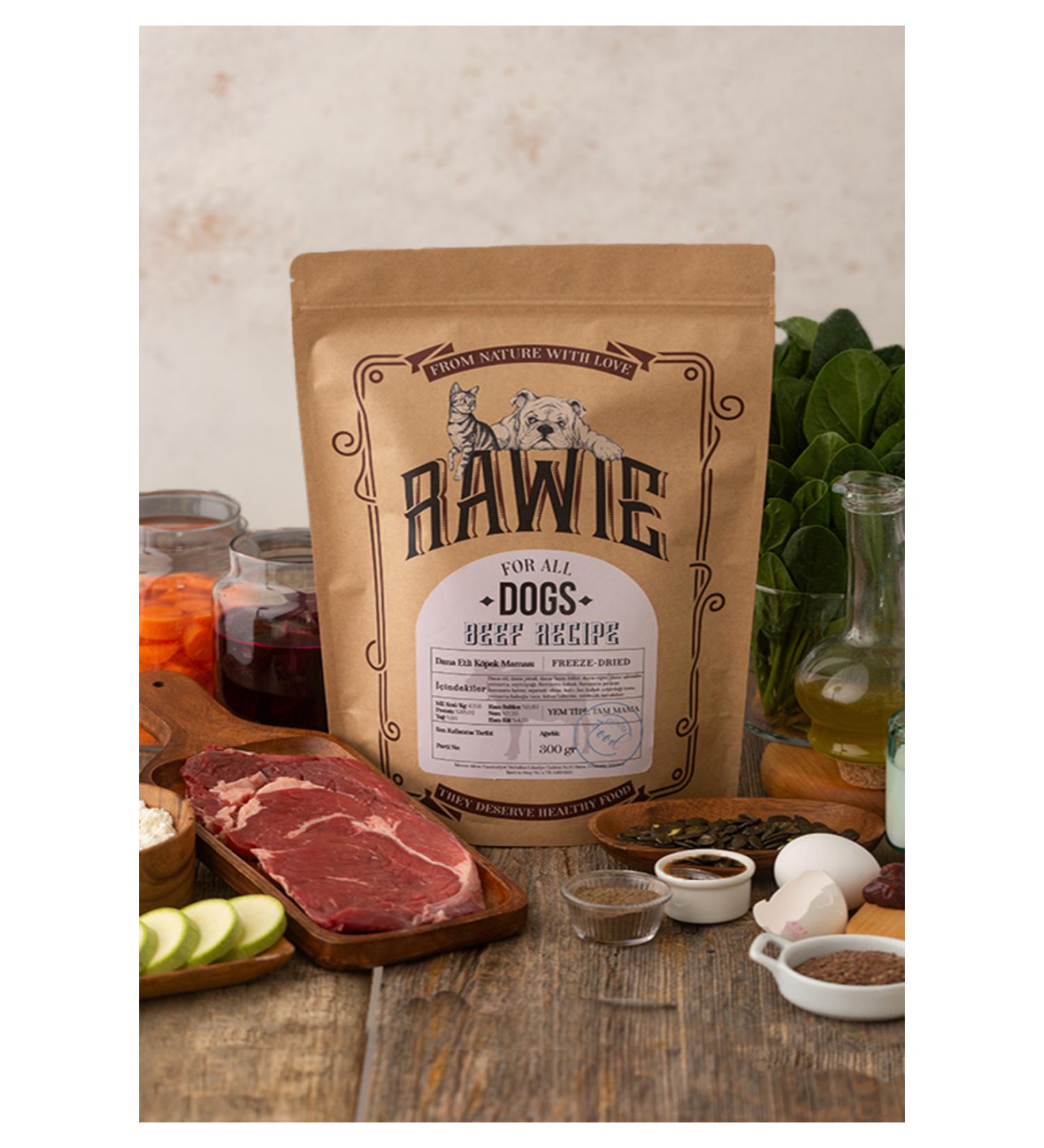 Rawie Dana Menu Dog Food Freeze Dry 0 Natural Additive-Free Suitable for All Age Groups 300gr
