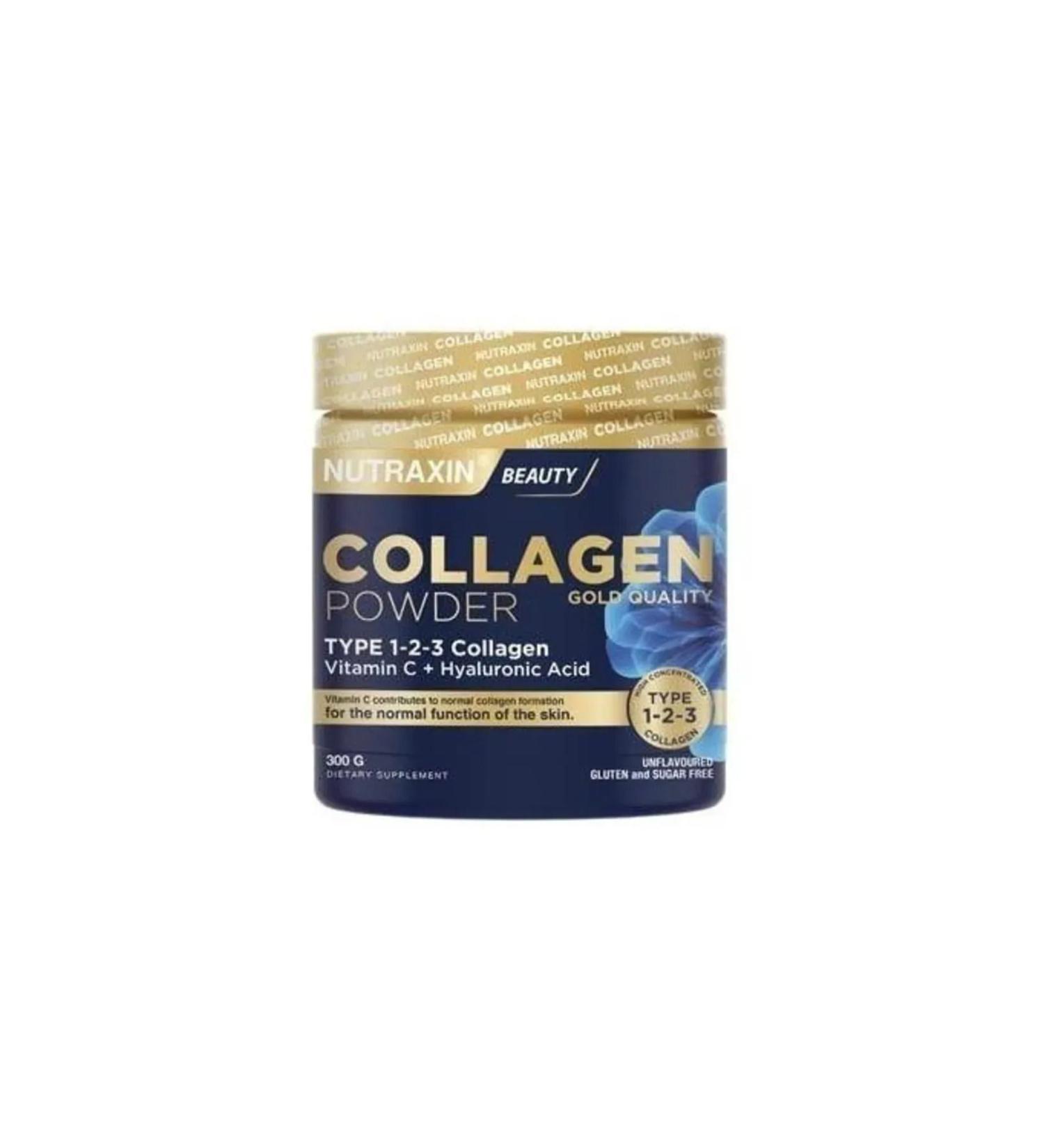 Nutraxin Beauty Collagen Powder Gold Quality 300 gr - Buy Online on GoSupps.com