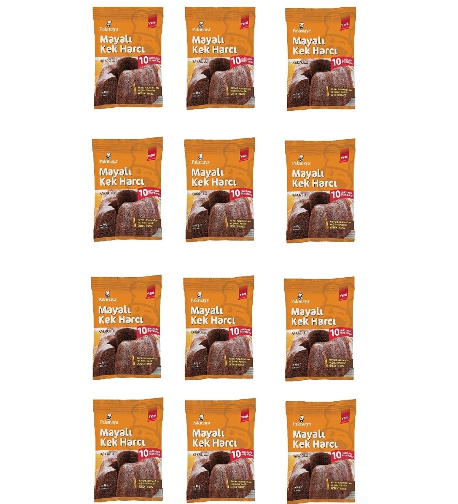 Pakmaya Yeast Cake Mixture with Cocoa 46 Gr X 12 Pieces