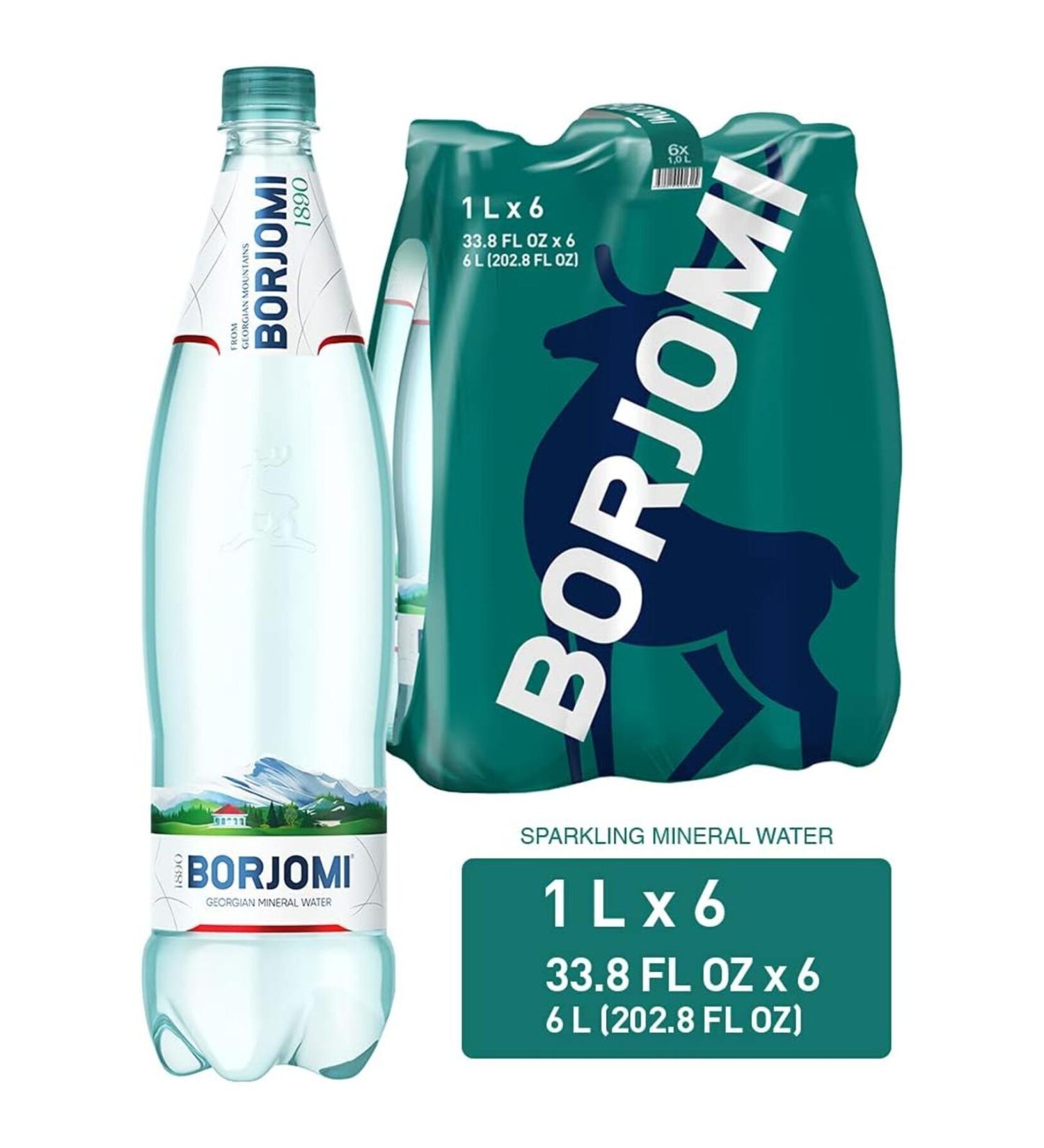 Borjomi Natural Mineral Water 1000Ml x 6 (Pet Bottle) - Buy Online on GoSupps.com
