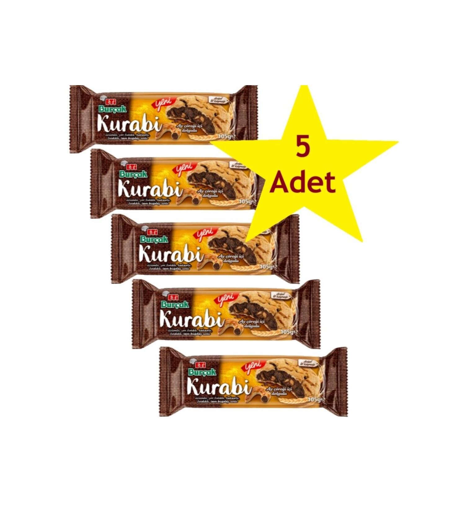 Ye illik Market Croissant Filled Cookies (105 gr x 5 Pieces)