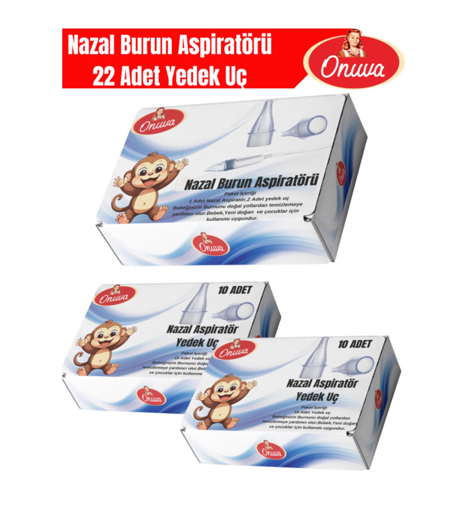 ONUVA Nasal Aspirator Set | 1 Aspirator | 62 Spare Tips