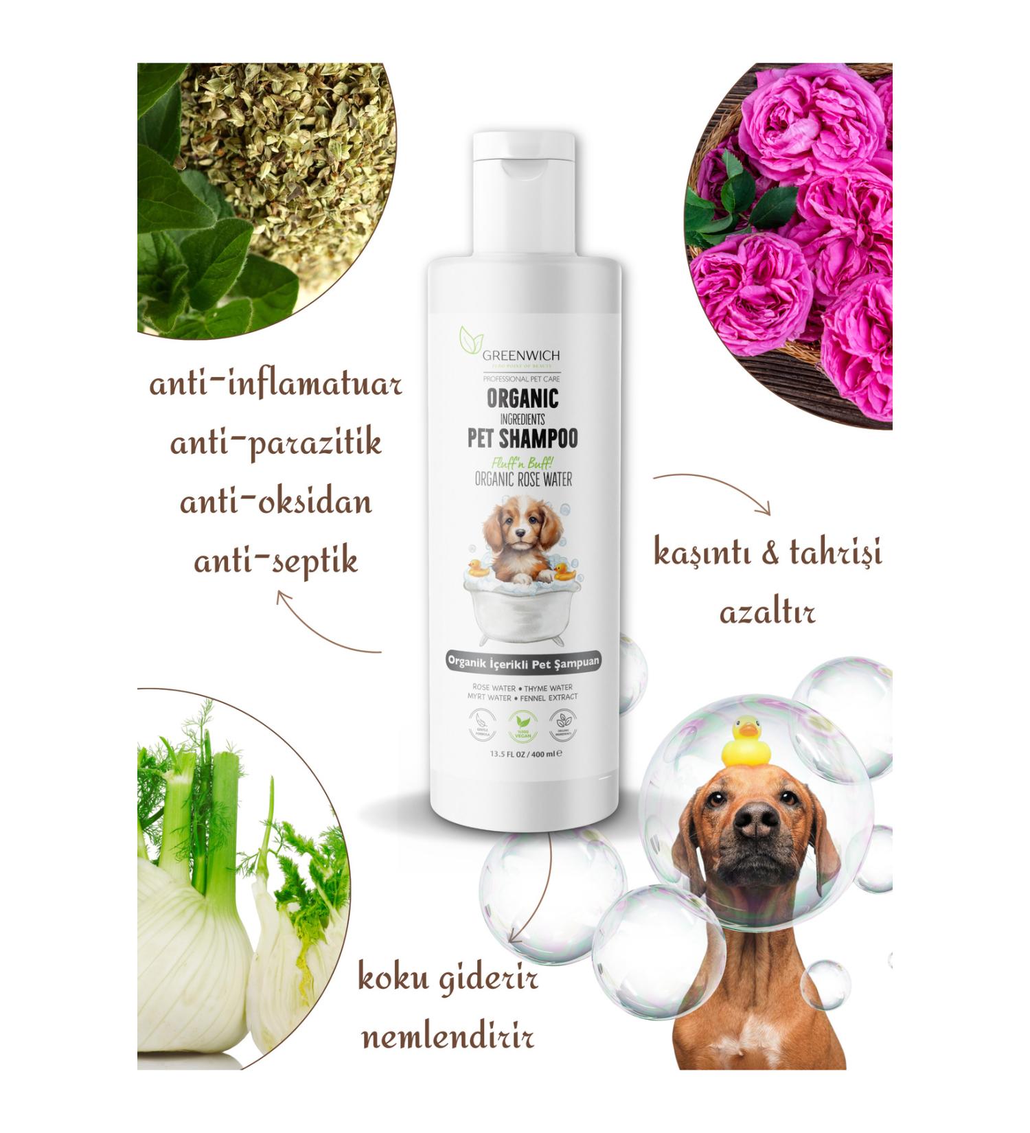 Greenwich Zero Point of Beauty Shedding Cat Dog Shampoo Flea Tick Parasite Remover Itch Reliever Organic 400ml - Buy Online on GoSupps.com