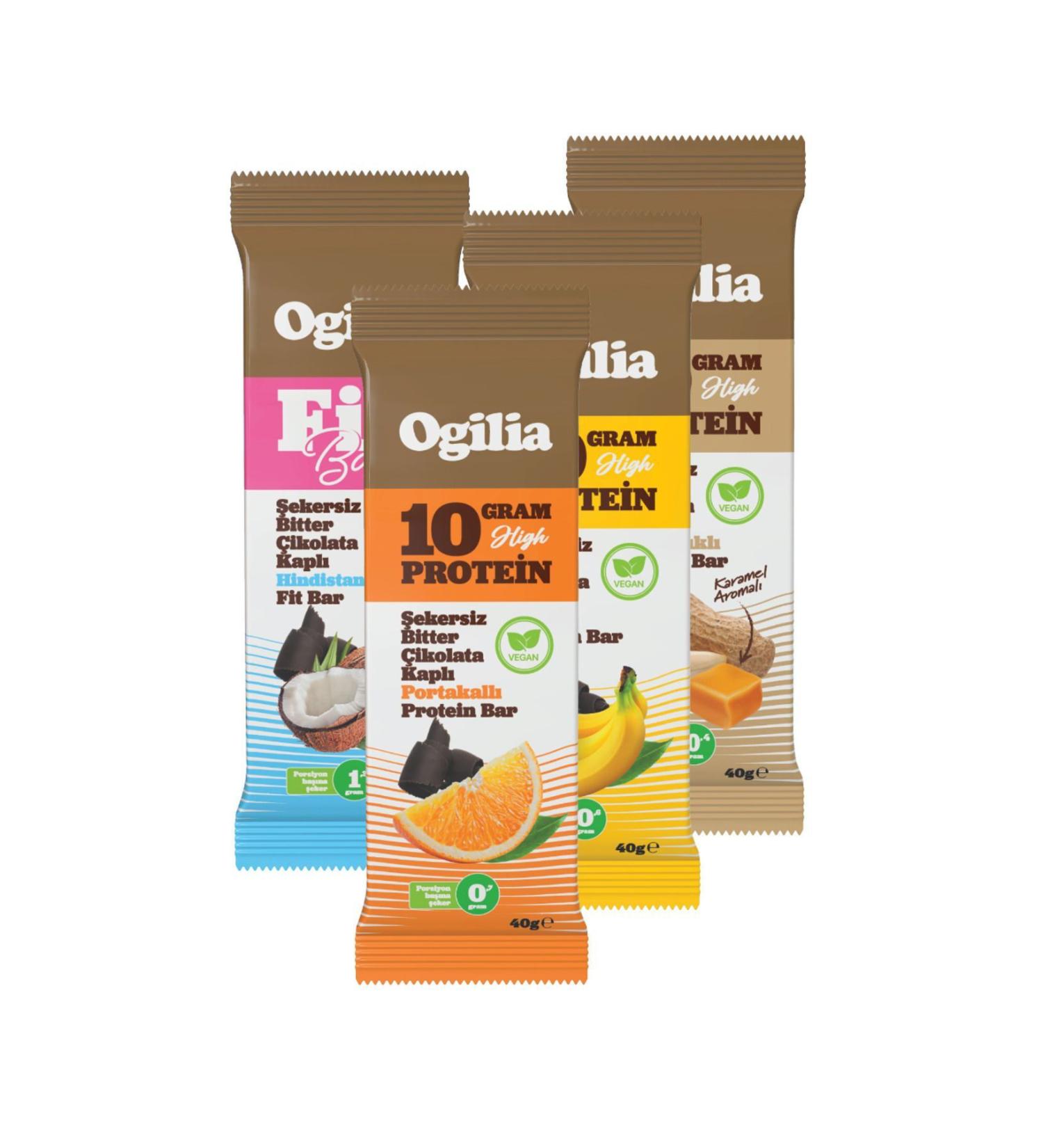 Ogilia Mixed Protein&fit Bar Box 3x4 Variety (12 PIECES) - Buy Online on GoSupps.com