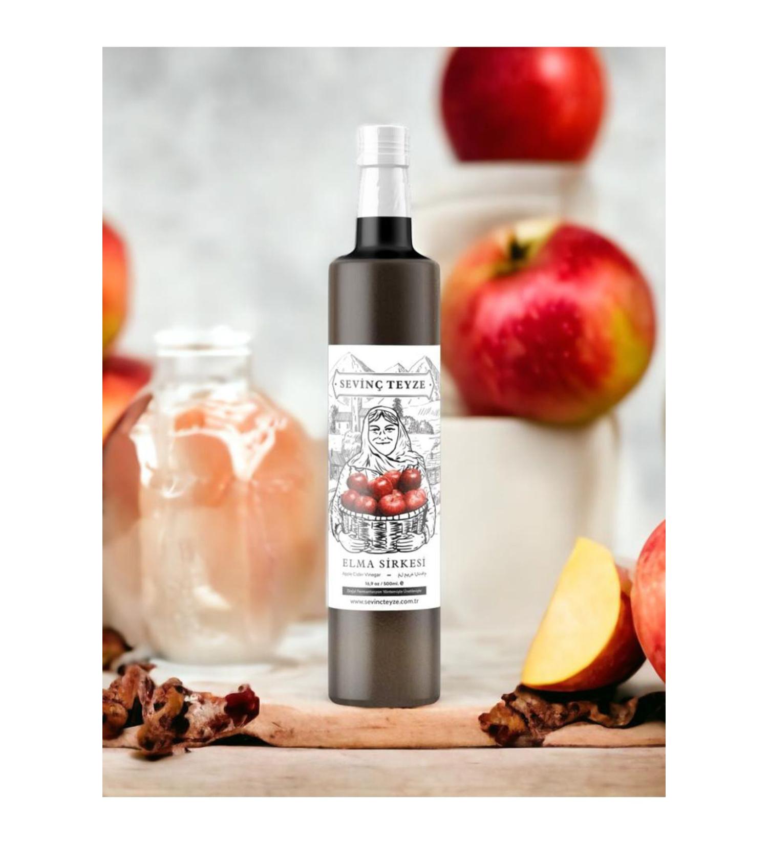 Aunt Sevin Natural Fermentation Apple Cider Vinegar Apple Cider Vinegar 500ml. (FOR DRINKING RAW) - Buy Online on GoSupps.com