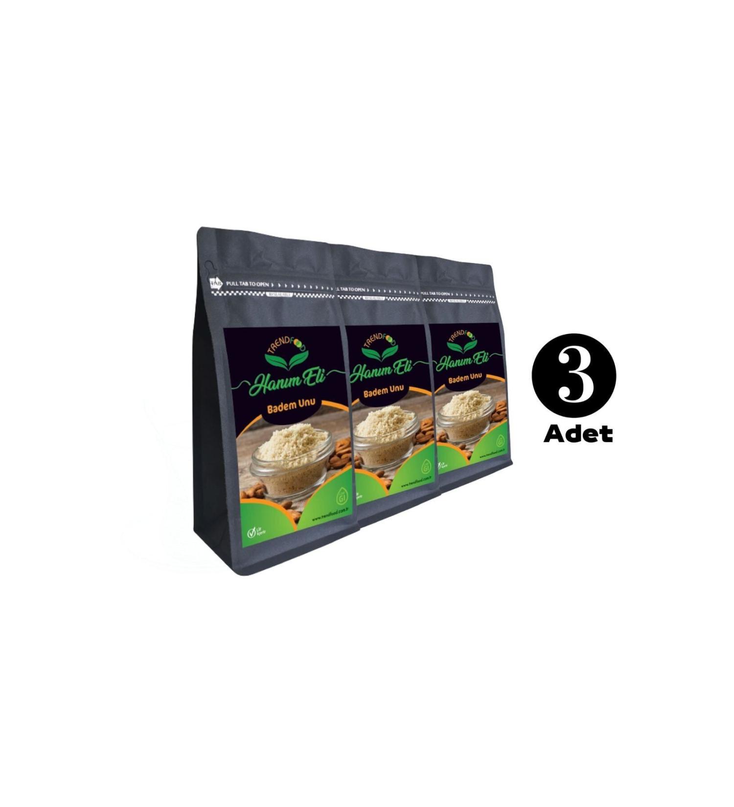 TREND FOOD (1 KG 1 KG 1 KG) 3 Kg Ground 1st Class Quality 0 White Almond Flour High Fat* Gluten Free