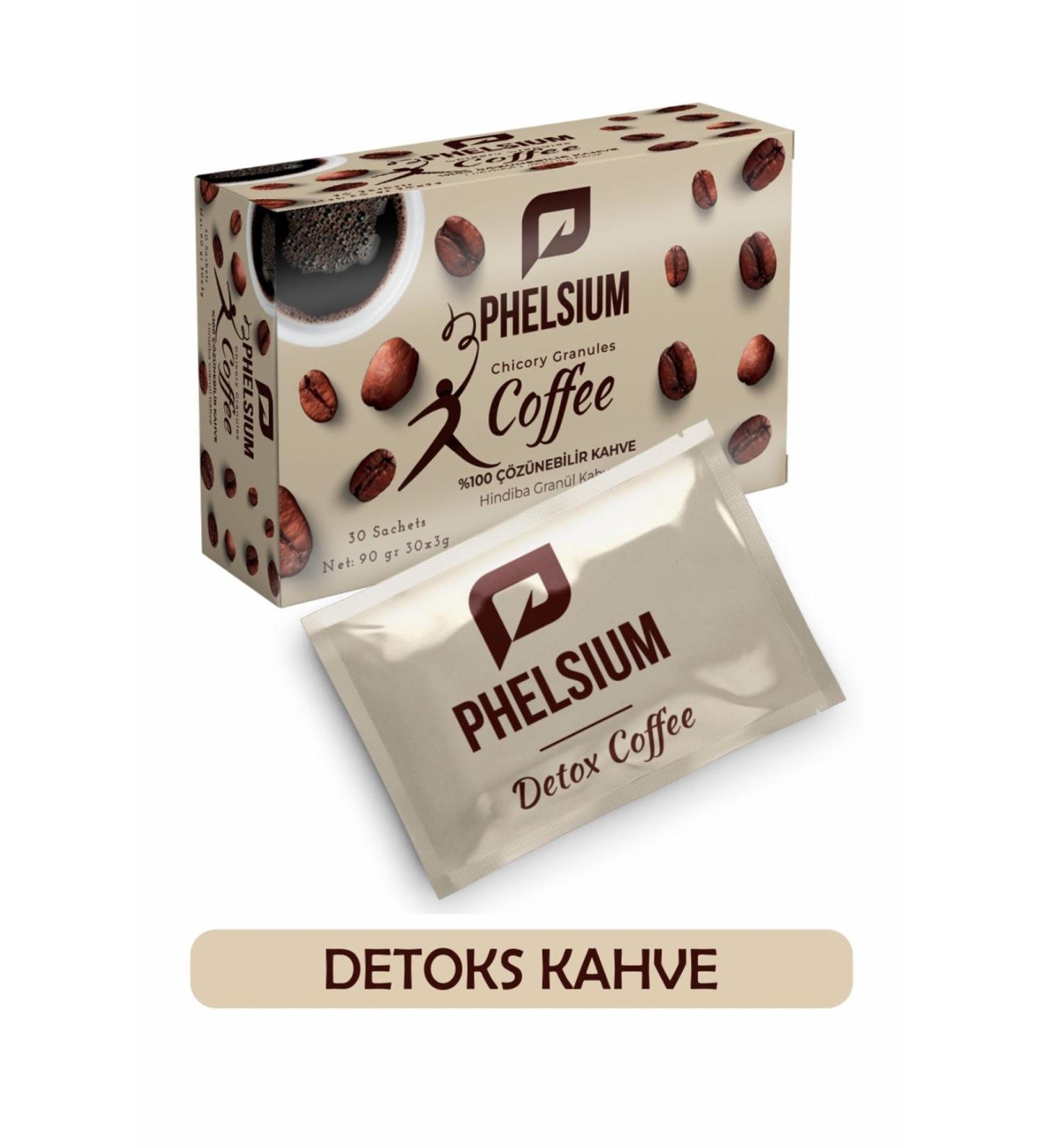 PHELSIUM Chicory Detox Coffee Diet 1 month - Buy Online on GoSupps.com