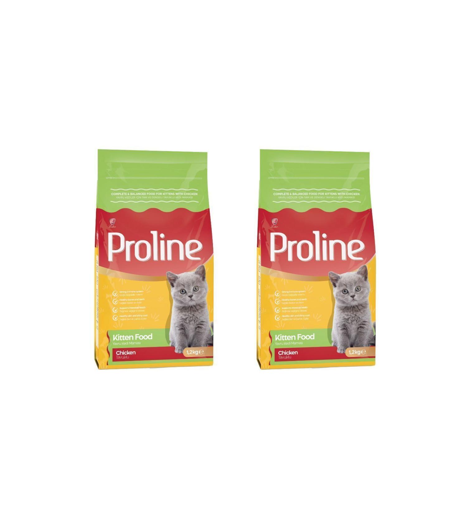 Proline Chicken Kitten Cat Food 1.2 Kg x 2 Pieces