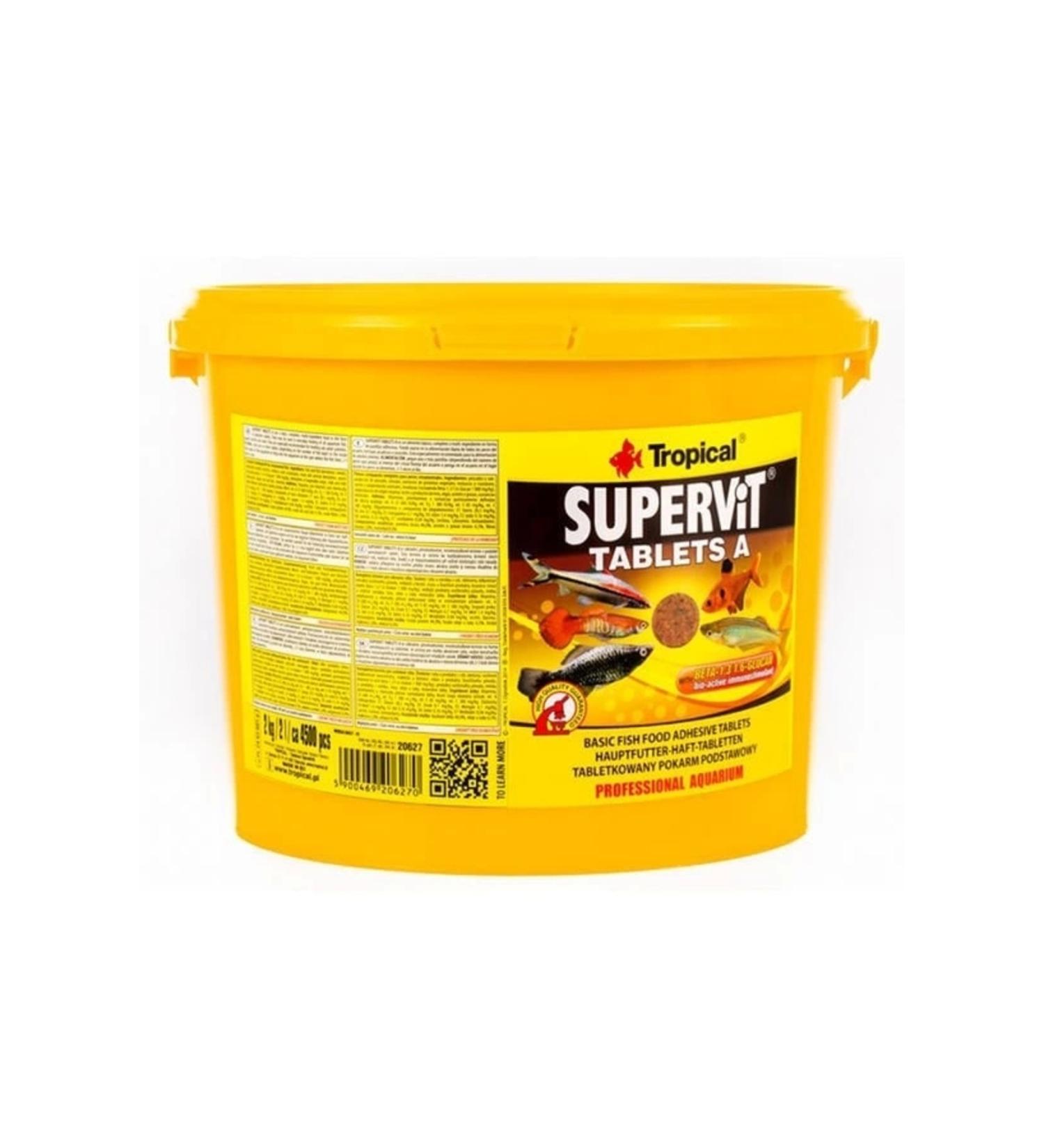 Supervit Tablets A Universal Tablet Fish Food 2 Kg 4500 Tablets