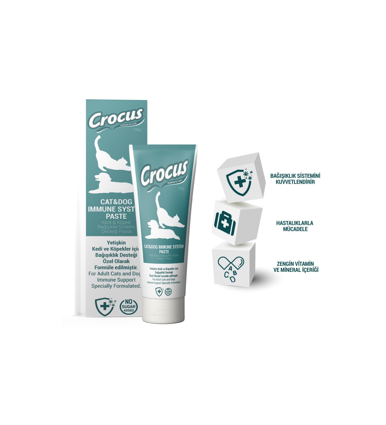 Crocus CAT DOG IMMUNE SYSTEM PASTE 100 GRAM X 2 PIECES 524130