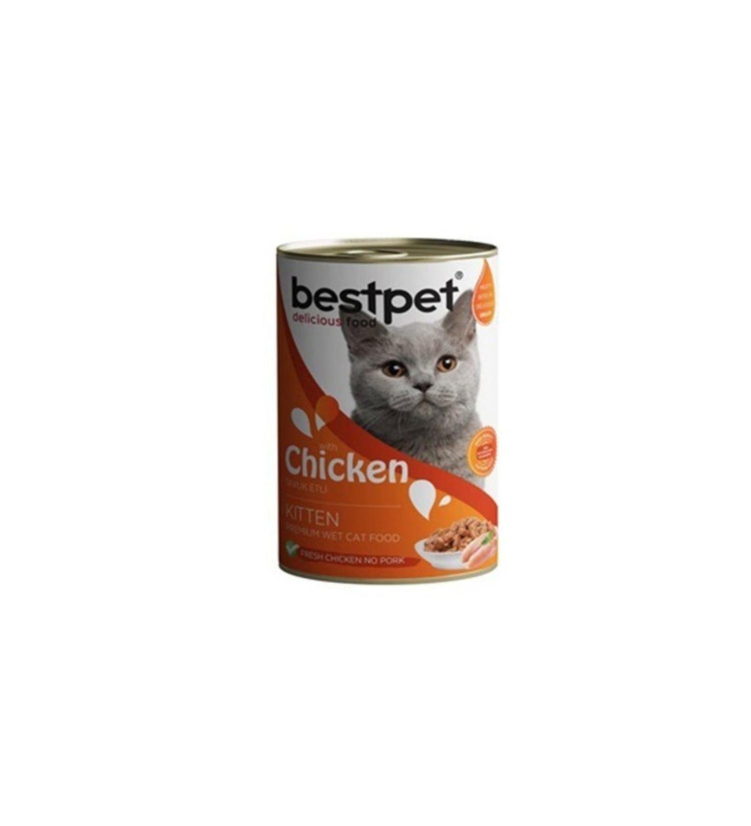 Bestpet Best Pet Chicken Jelly Kitten Canned Food 400 Gr