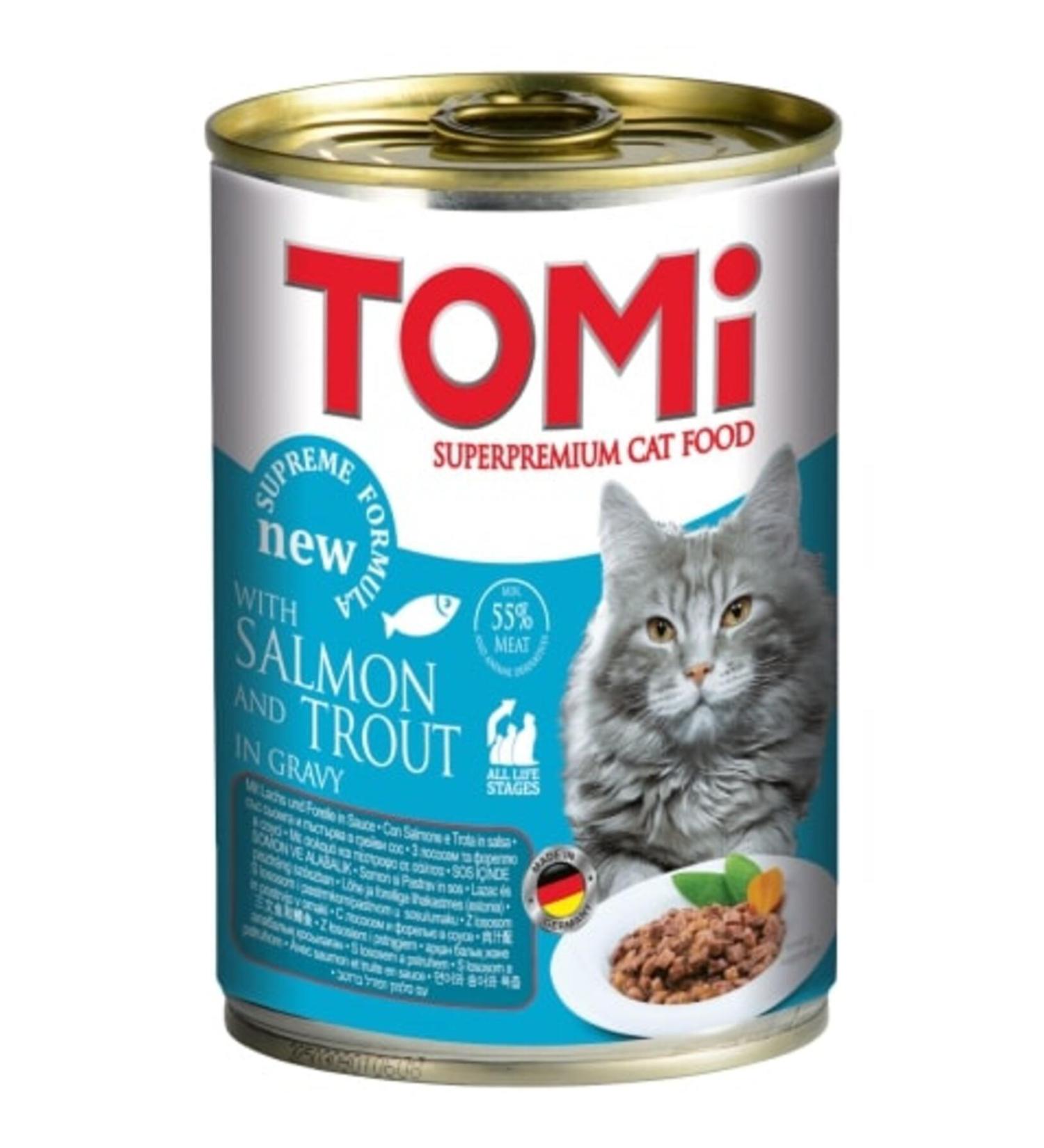Tomi Cat Salmon Trout Wet Food 400g 106008