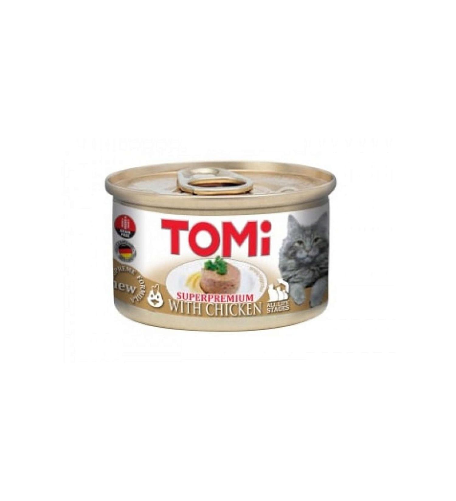 Tomi CAT CHICKEN WET FOOD 85 GR X 6 PIECES 485125