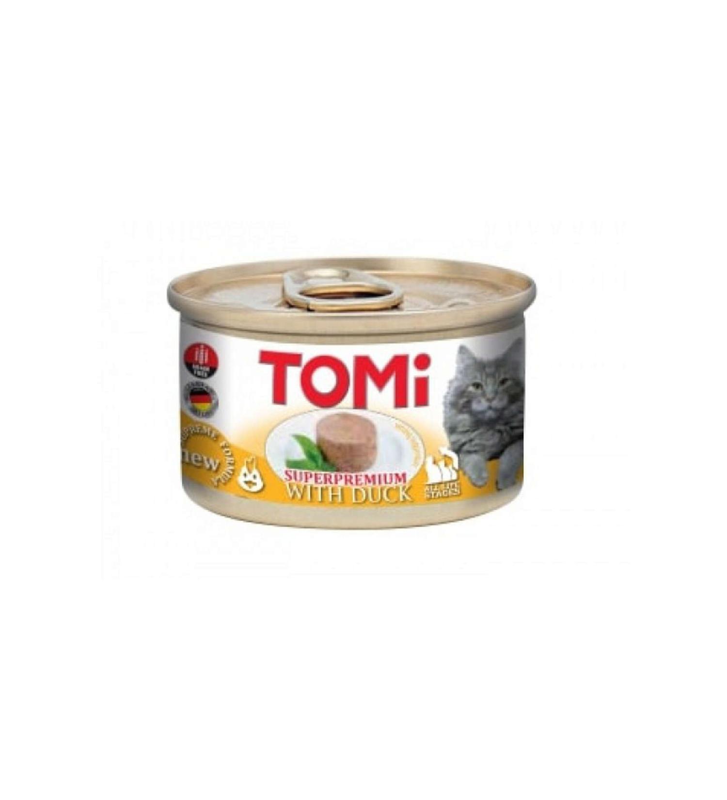 Tomi CAT DUCK WET FOOD 85 GR X 6 PIECES 326107