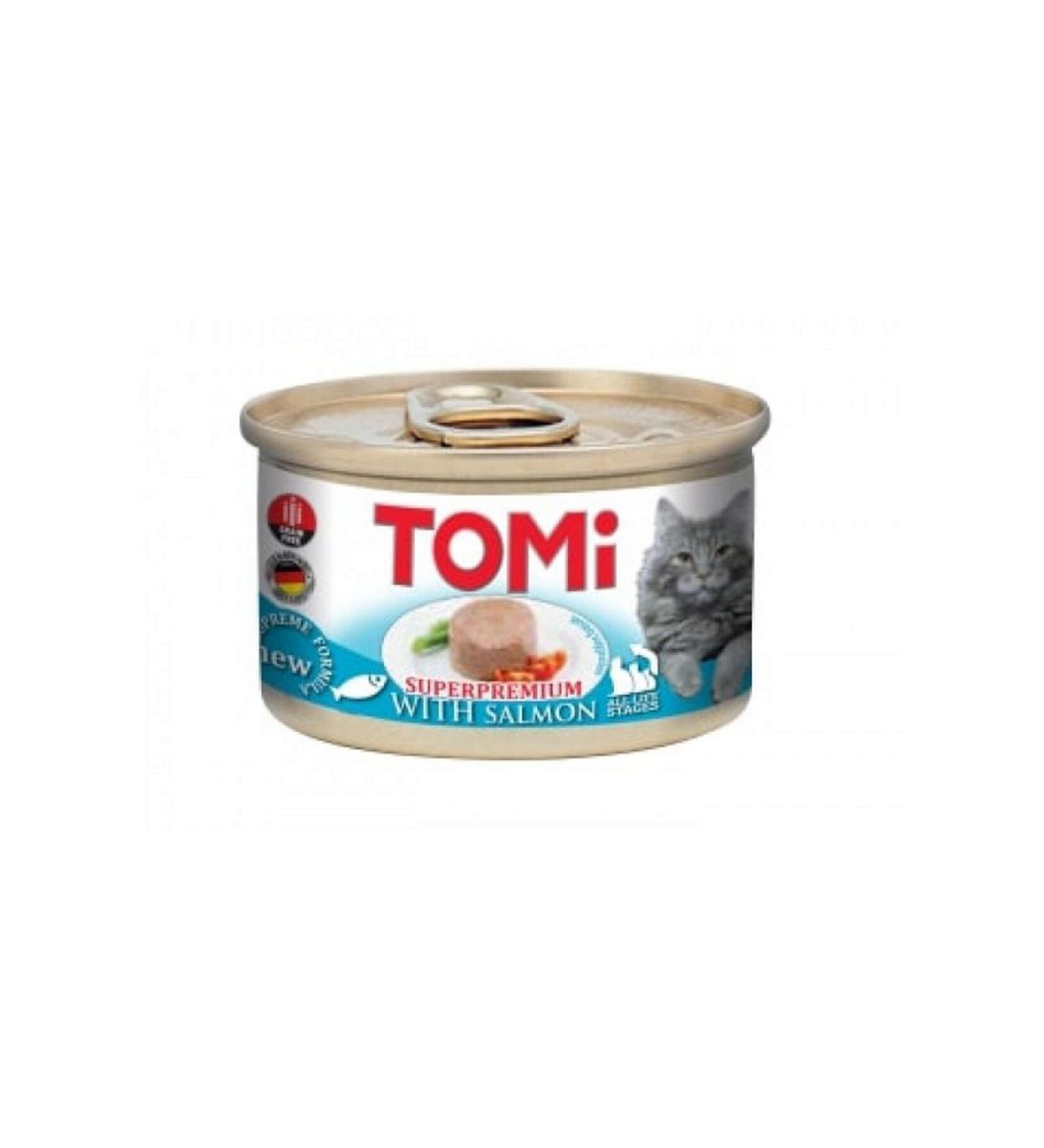 Tomi CAT SALMON FRESH FOOD 85 GR X 6 PIECES 403118