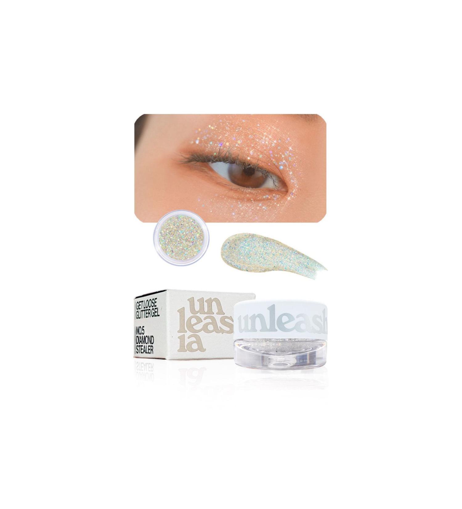 UNLEASHIA - Get Loose Glitter Gel N 5 Diamond Stealler 4gr - Glitter Gel Eyeshadow - Buy Online on GoSupps.com