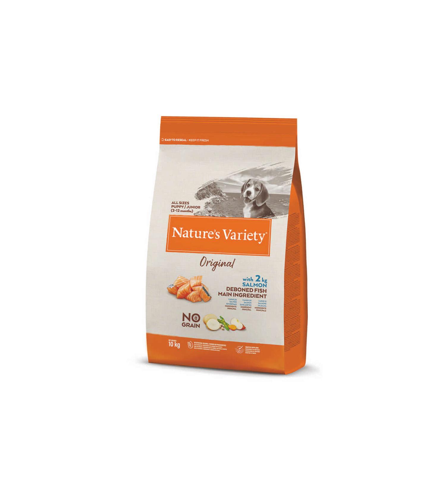 NATURES VARIETY Nv Dog No Gra n Junior Salmon 10 Kg 510128