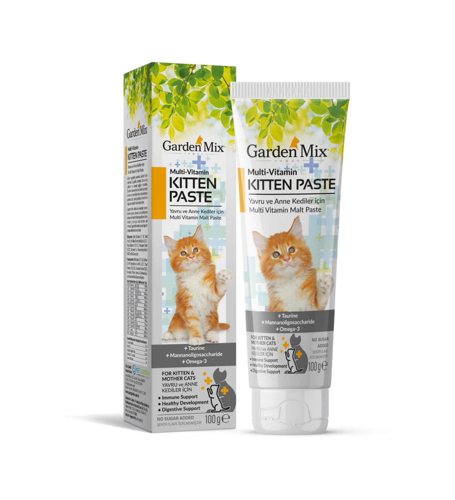Gardenmix GARDEN MIX CAT KITTEN MULTIVITAMIN PASTE 100 GRAM X 2 PIECES 543133