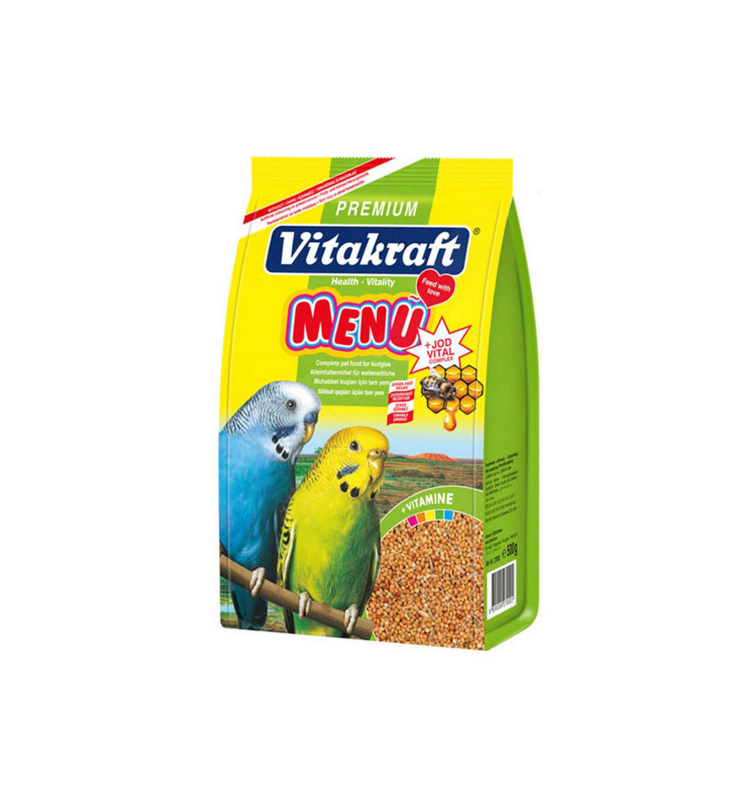 Vitakraft Menu Budgie Food 500 gr X 2 Pieces 394117