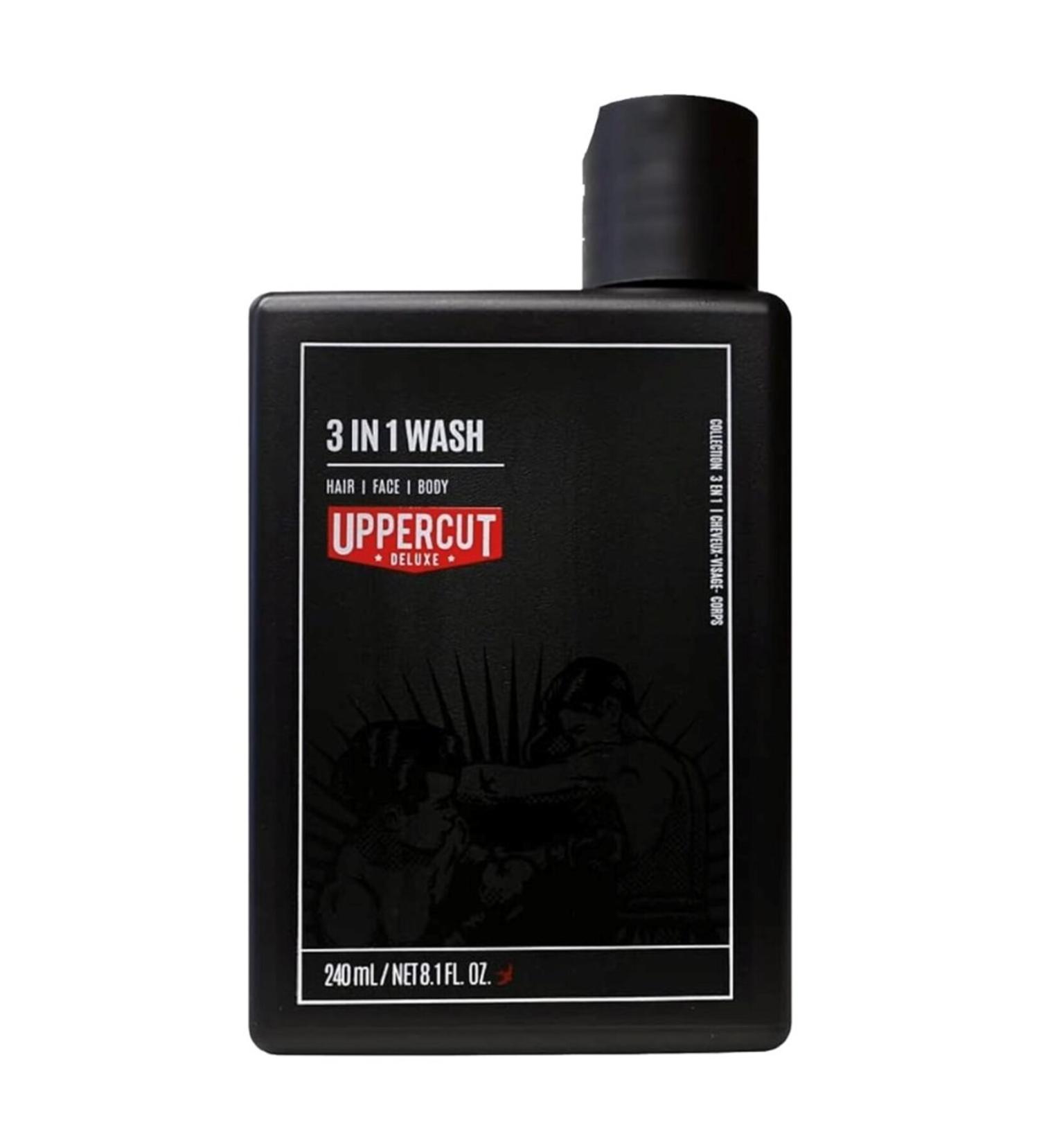 Uppercut Deluxe 3 in 1 Wash 3 in 1 Shampoo 240 ml
