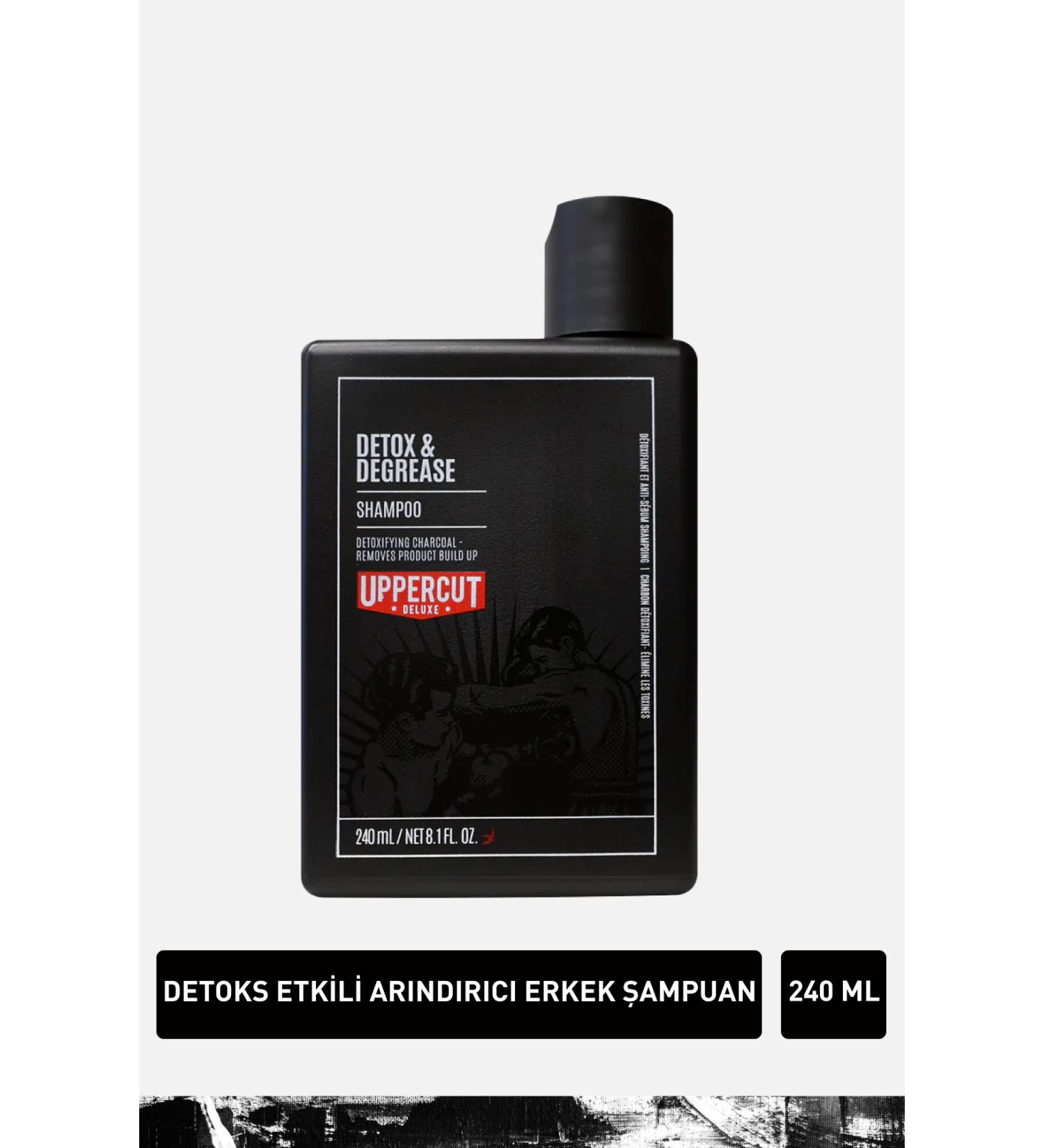 Uppercut Deluxe Uppercut Detox And Degrease Shampoo - Detox Effective And Oil Purifying Shampoo 240 ml