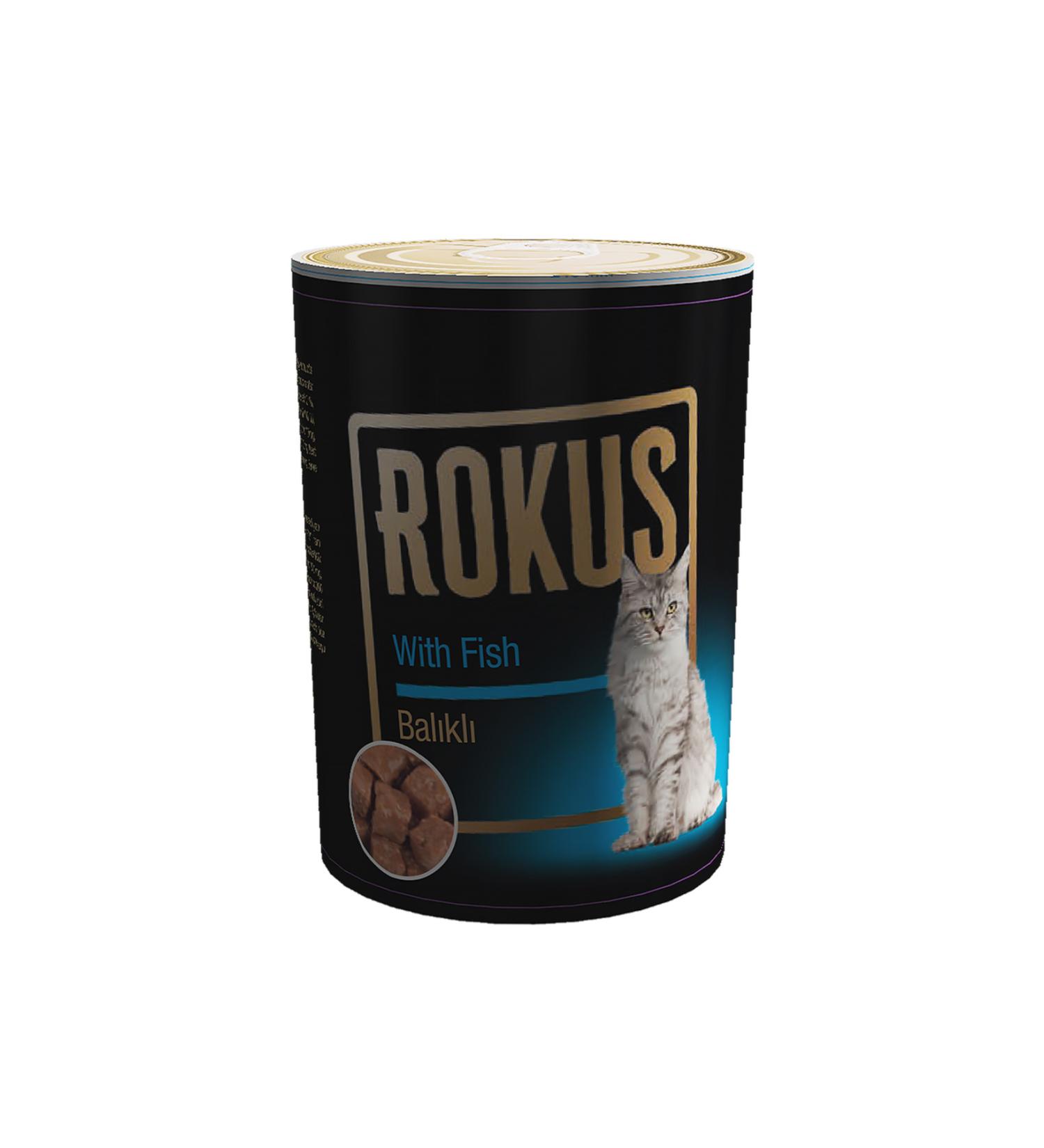 Rokus Fish Cat Canned Food 410g Rok240410fhaca1 430119