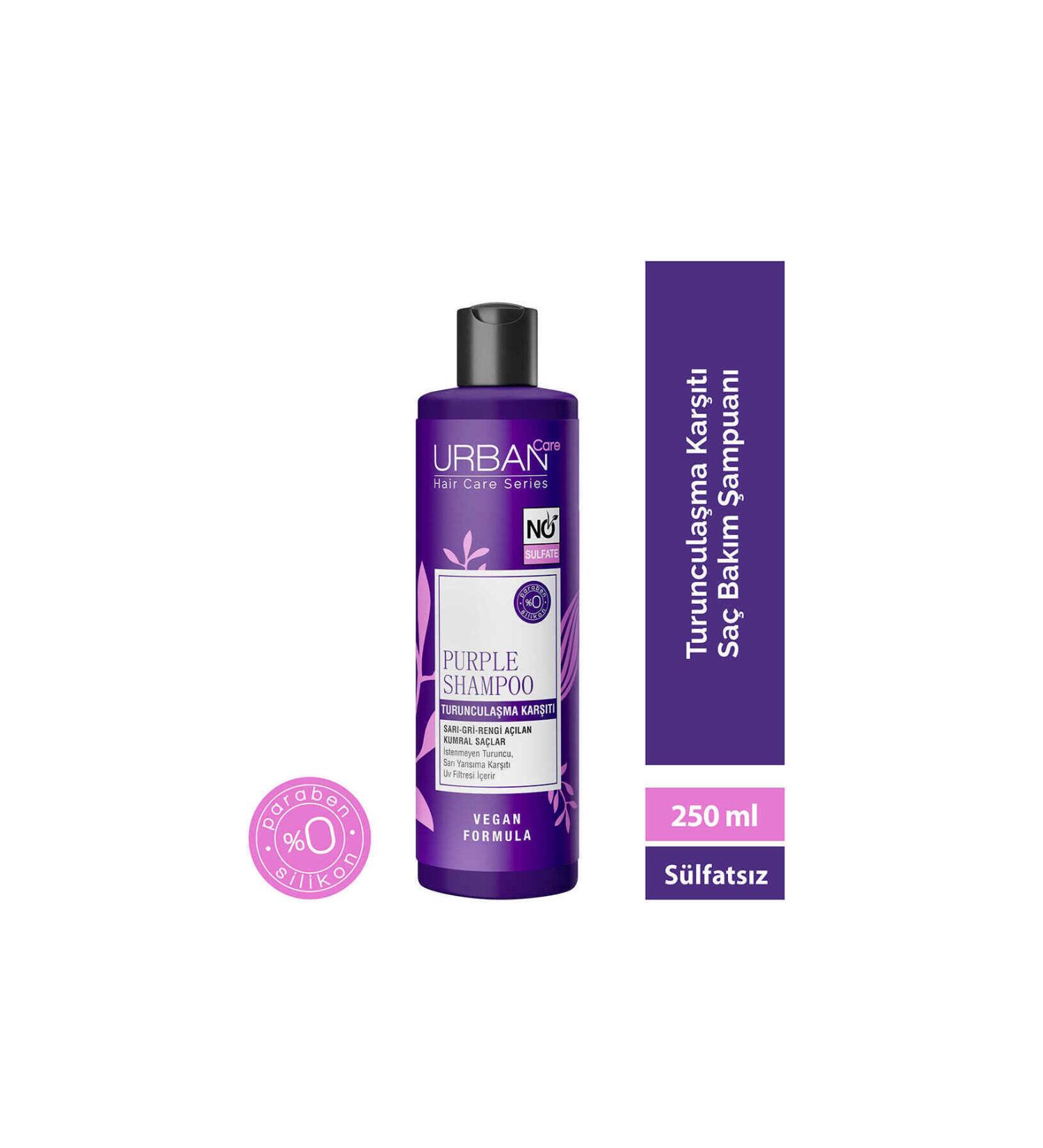 Urban Care Anti-Orange Sulfate-Free Purple Shampoo 250 ml - Buy Online on GoSupps.com