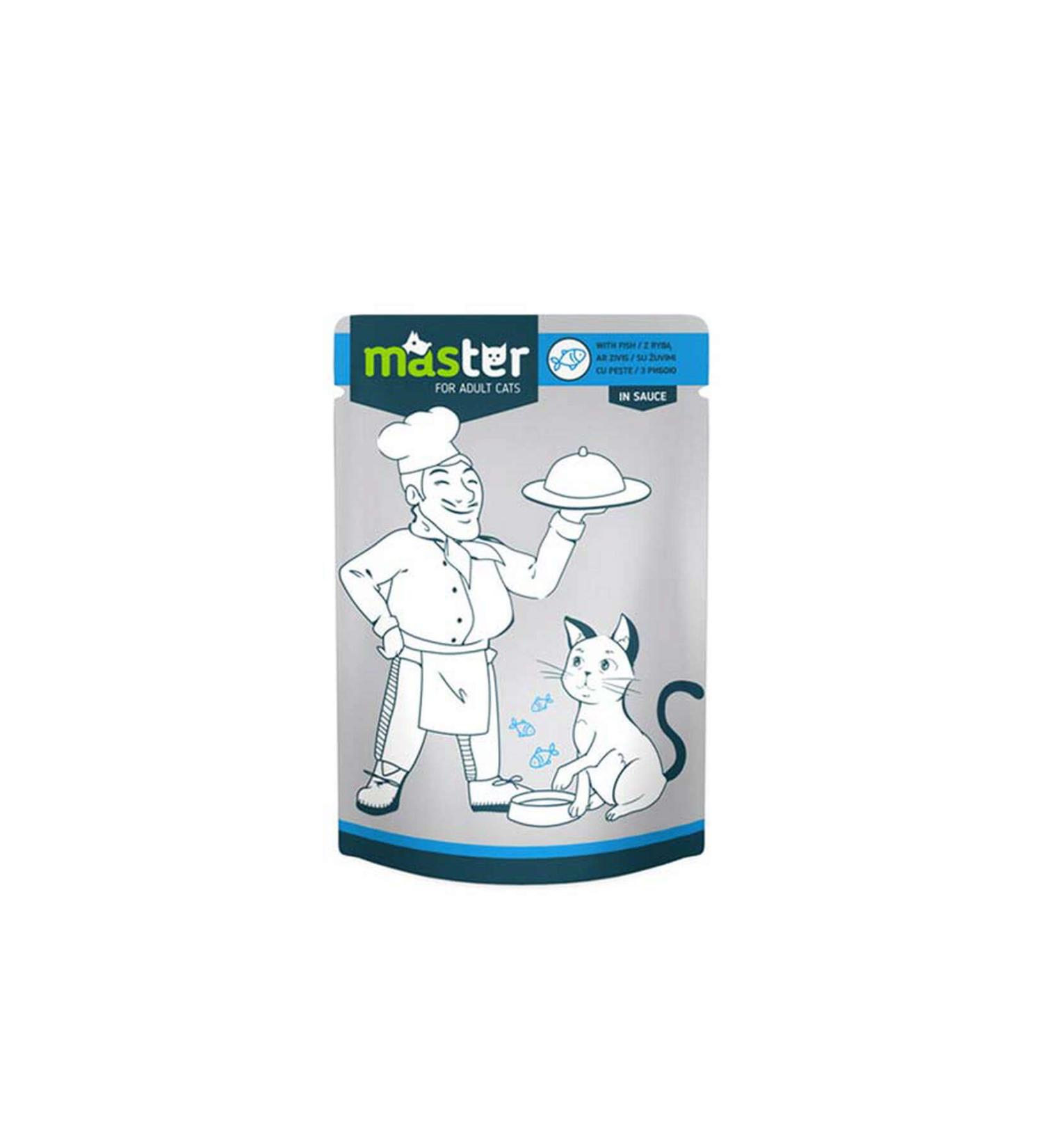 Master Fish Pouch Cat Food 80 Gr. 562135