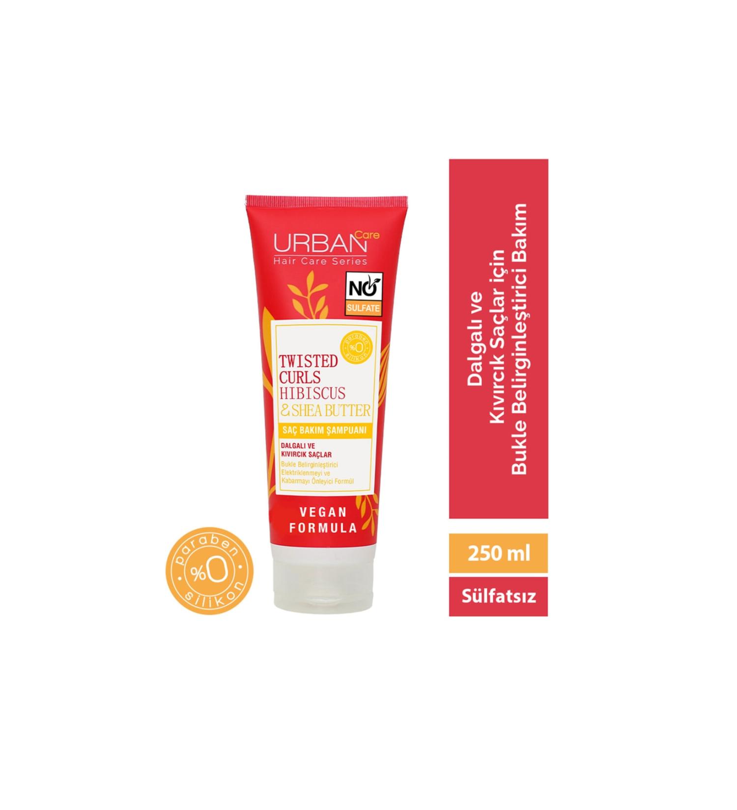 Urban Care Curl Hibiscus Sulfate-Free Hair Care Shampoo 250ml