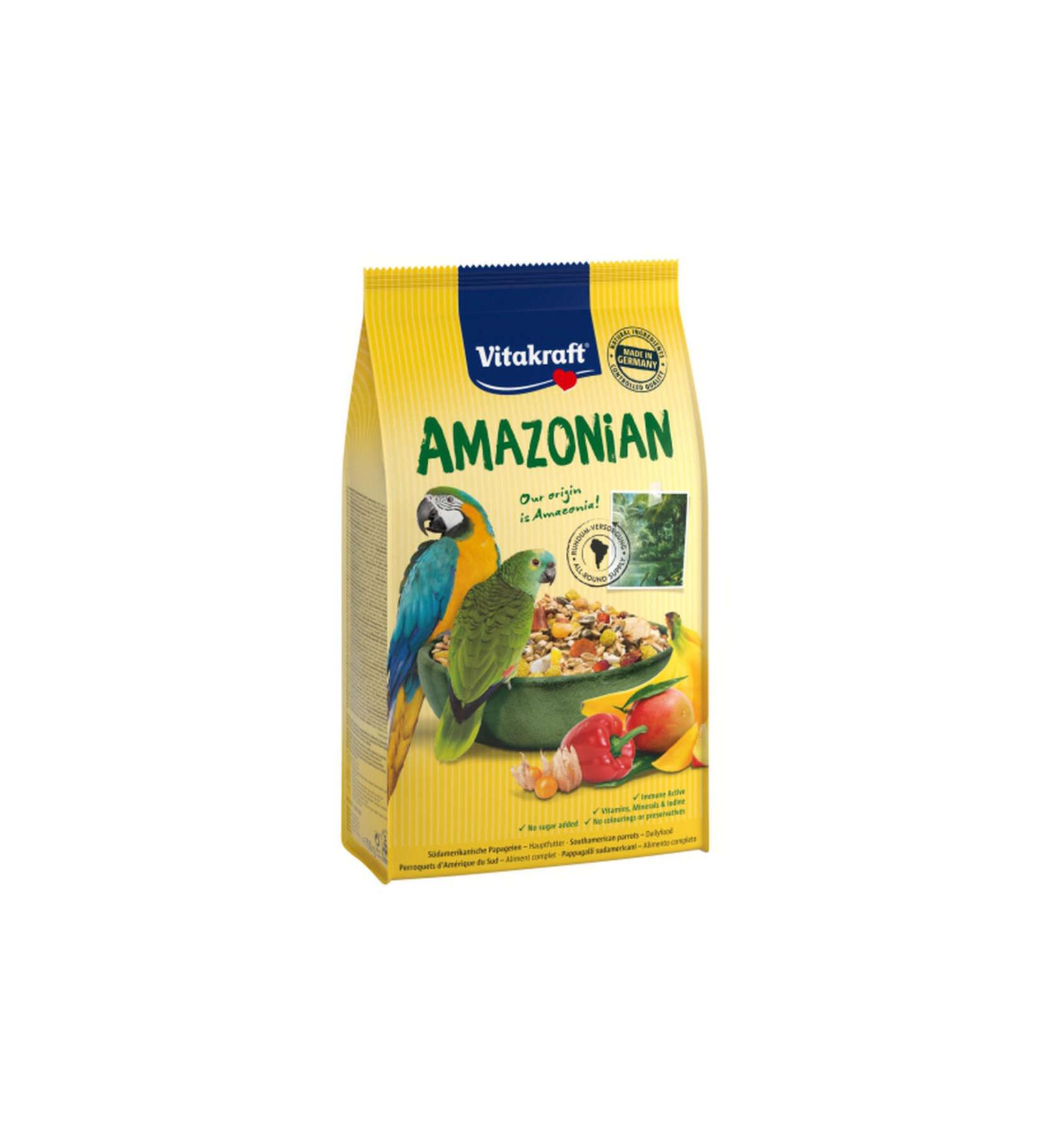 Vitakraft AMAZON AFRICAN AND GRAY PARROT FOOD 750 GR X 1 PIECE 276097