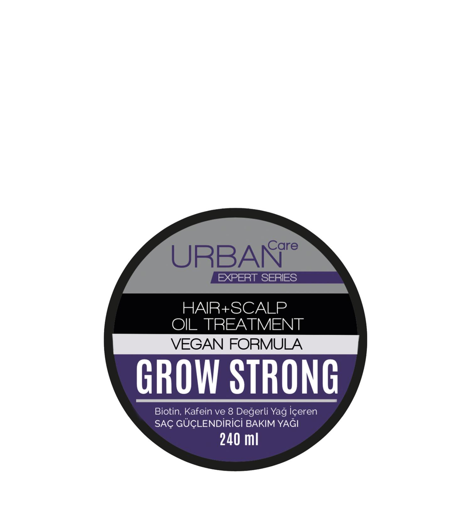 Urban Care Expert Biotin And Caffeine Grow Strong Hair Strengthening Care Oil-vegan Formula-240ml
