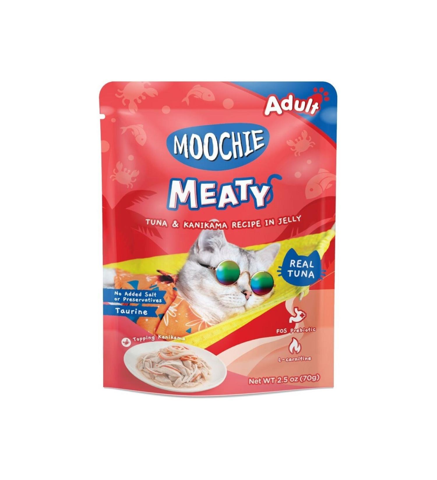MOOCHIE Tuna & Kanikama Cat Food 12 x 70g Moochie - High Protein