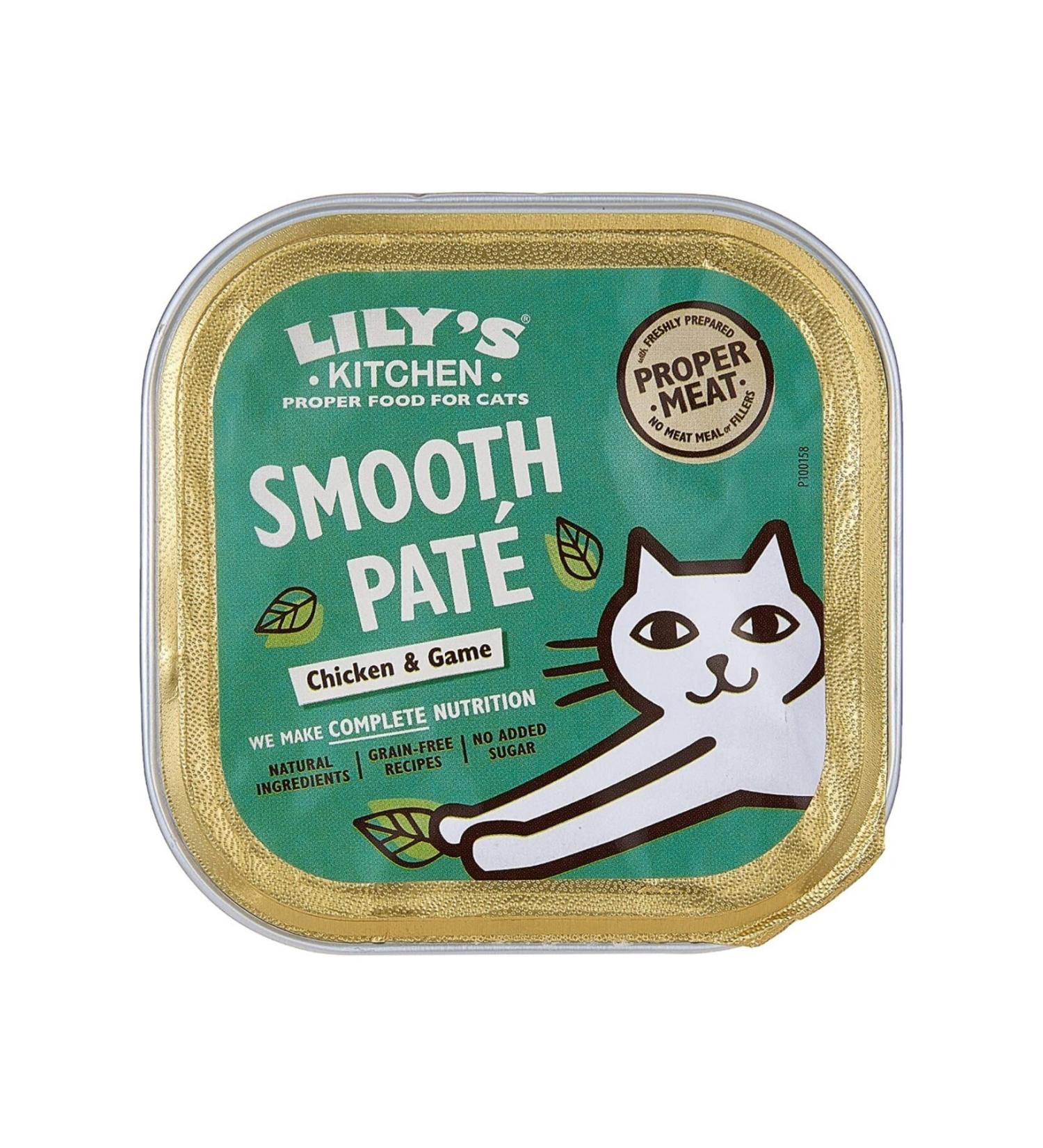 Lily's Kitchen Chicken & Game Smooth Pat Wet Cat Food 85g Sugar-Free Grain-Free Meat & Fish Content