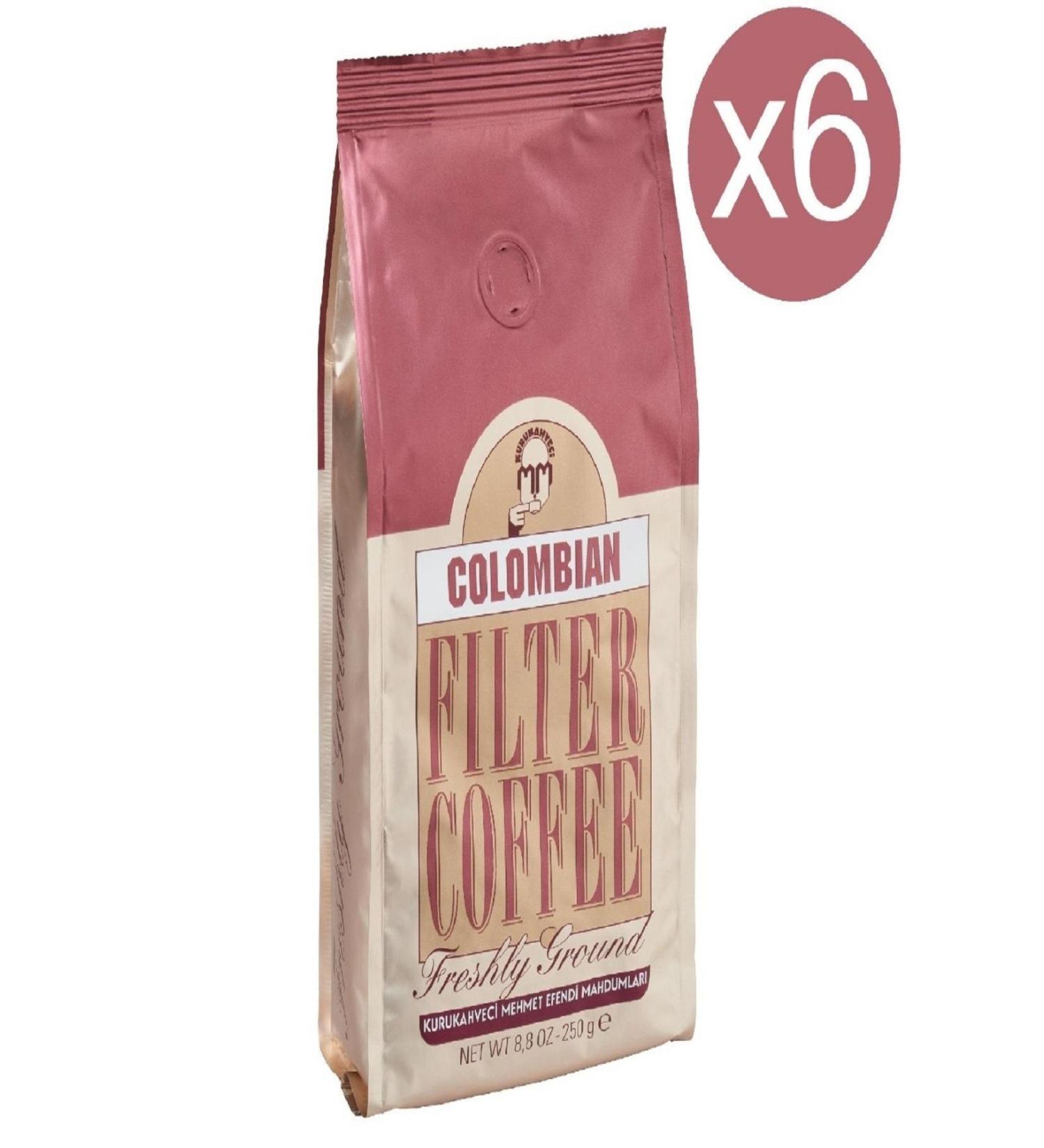 Mehmet Efendi COLOMBIAN FILTER COFFEE 250 GR SET OF 6