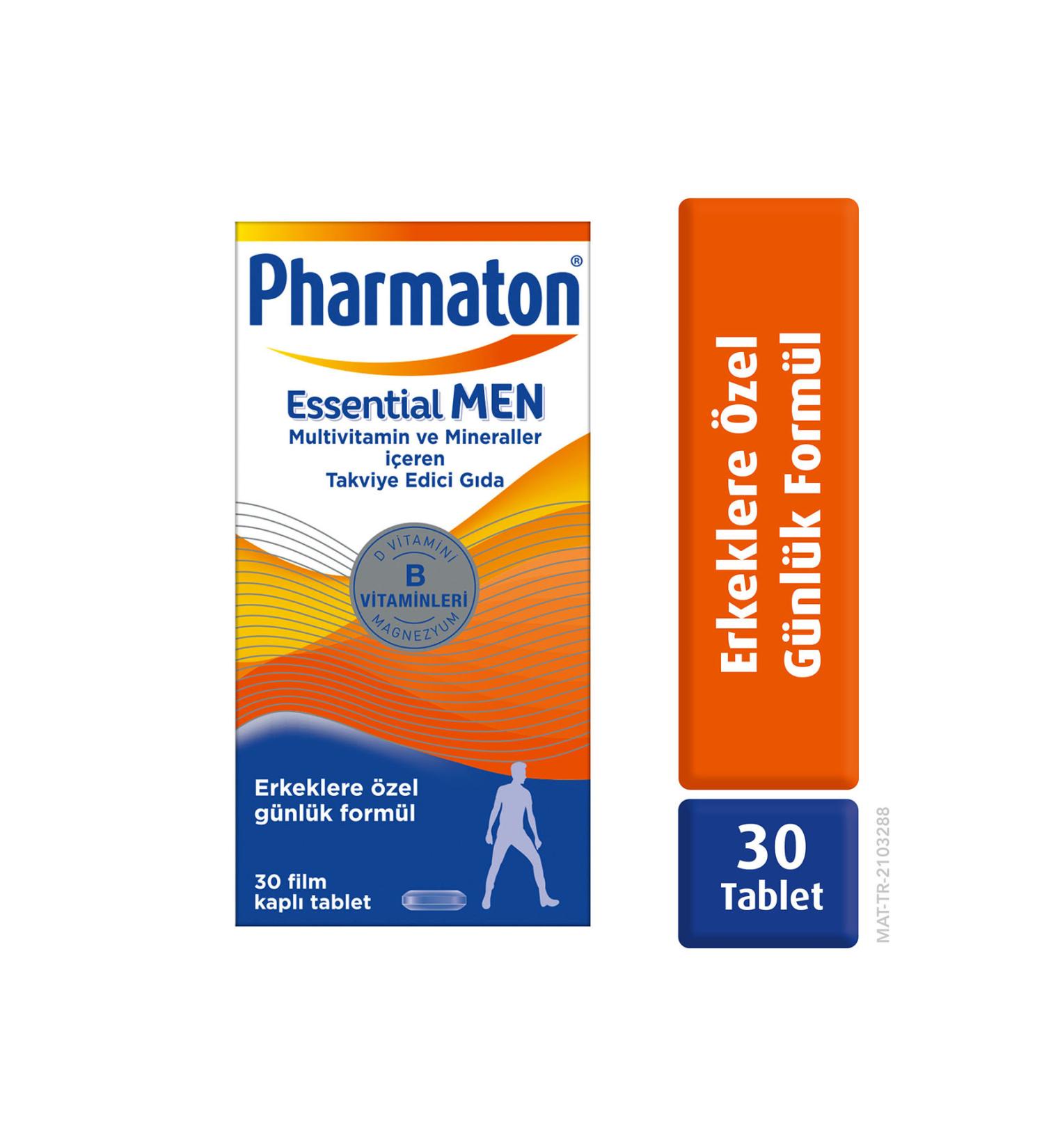 Pharmaton Essential Men 30 Tablets - Buy Online on GoSupps.com