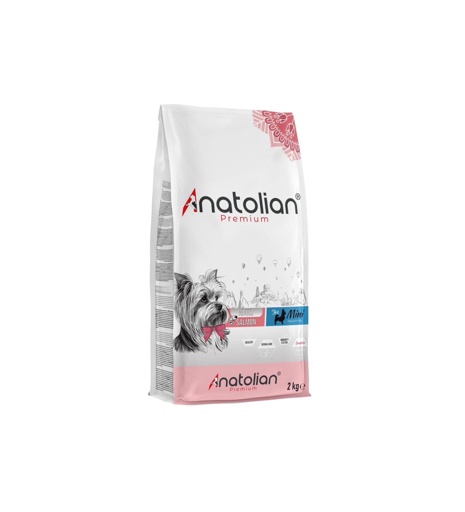 Anatolian Premium Mini Adult Salmon Adult Small Breed Dog Food with Salmon 2 Kg - Buy Online on GoSupps.com