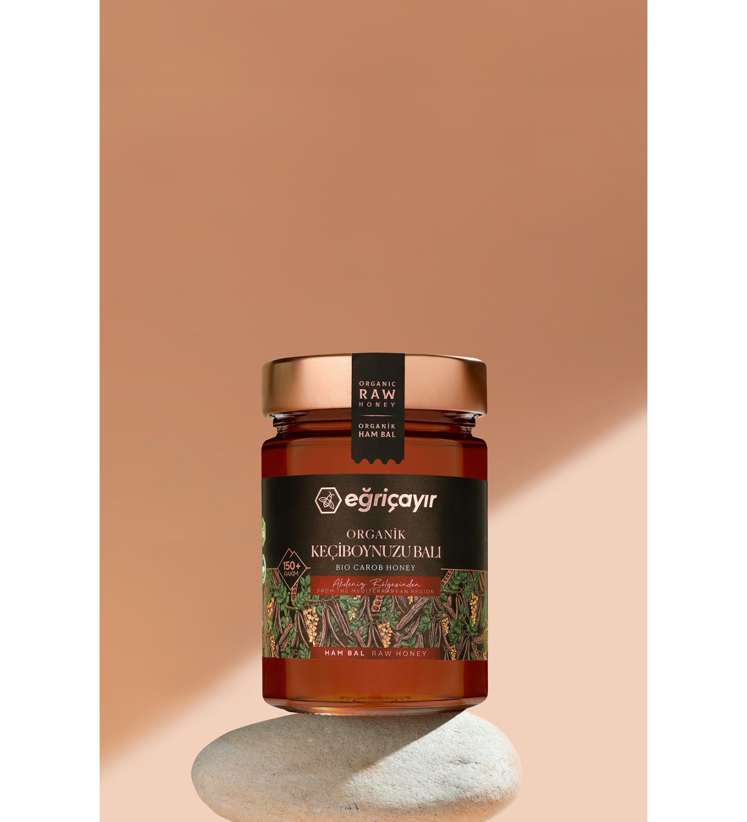 E ri ay r Organic Carob Honey 450 gr - Buy Online on GoSupps.com