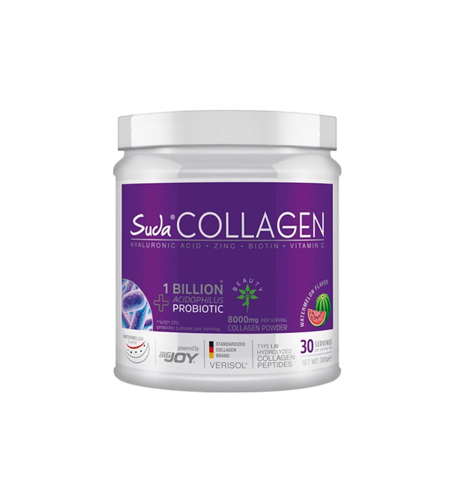 Water Collagen Probiotic Watermelon Flavored Food Supplement 300 gr