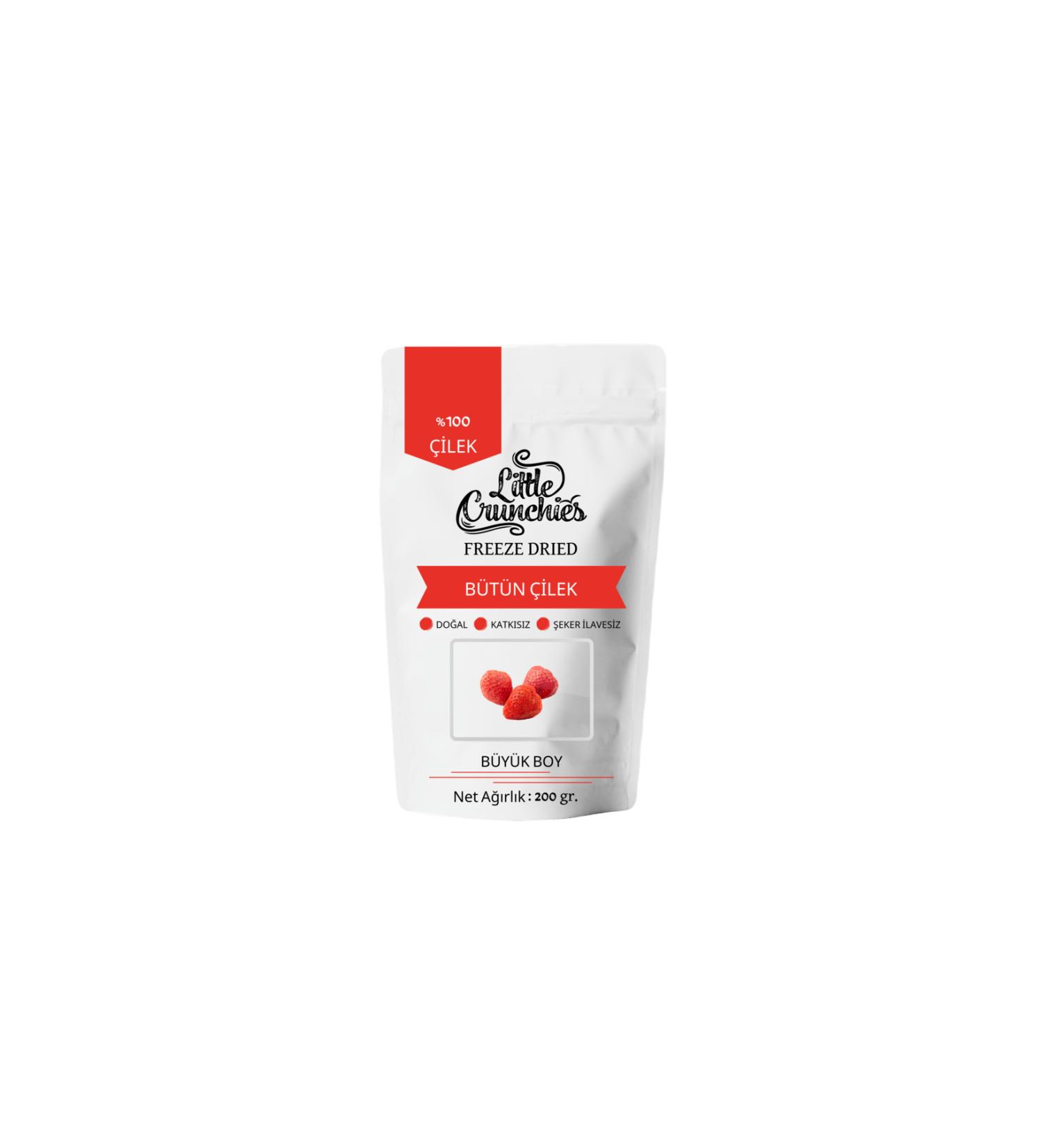 Little Crunchies Freeze Dried Whole Strawberries - 200 Gr. - Large - Freeze Dried - Buy Online on GoSupps.com